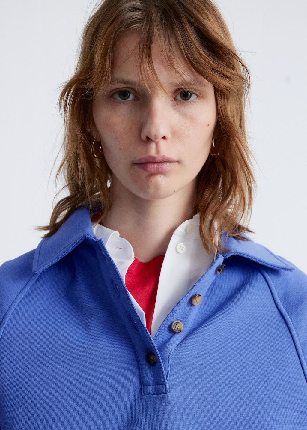 Image of Sudadera tipo polo con cuello