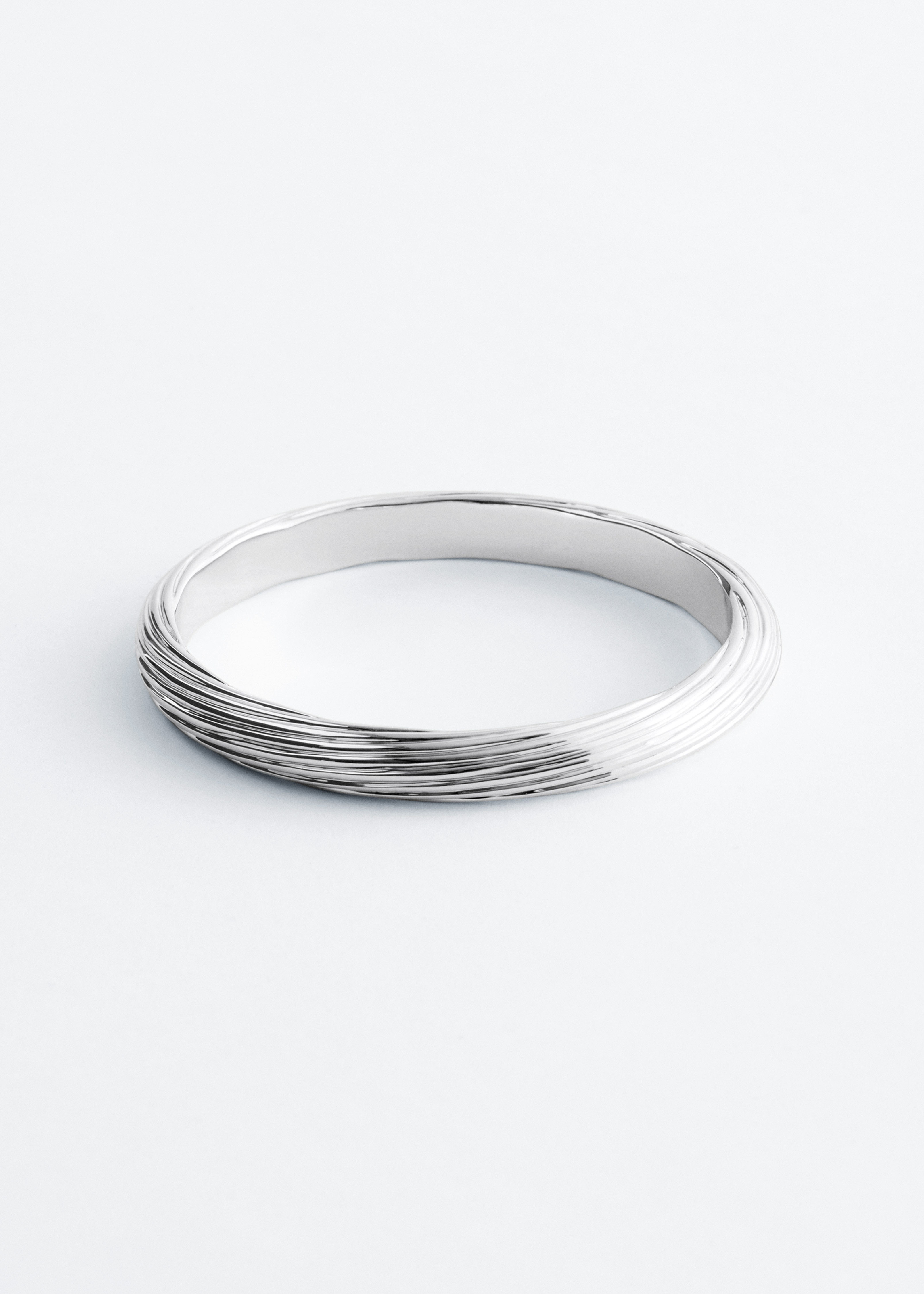 Getextureerde armband - Zilver/Goudkleurig