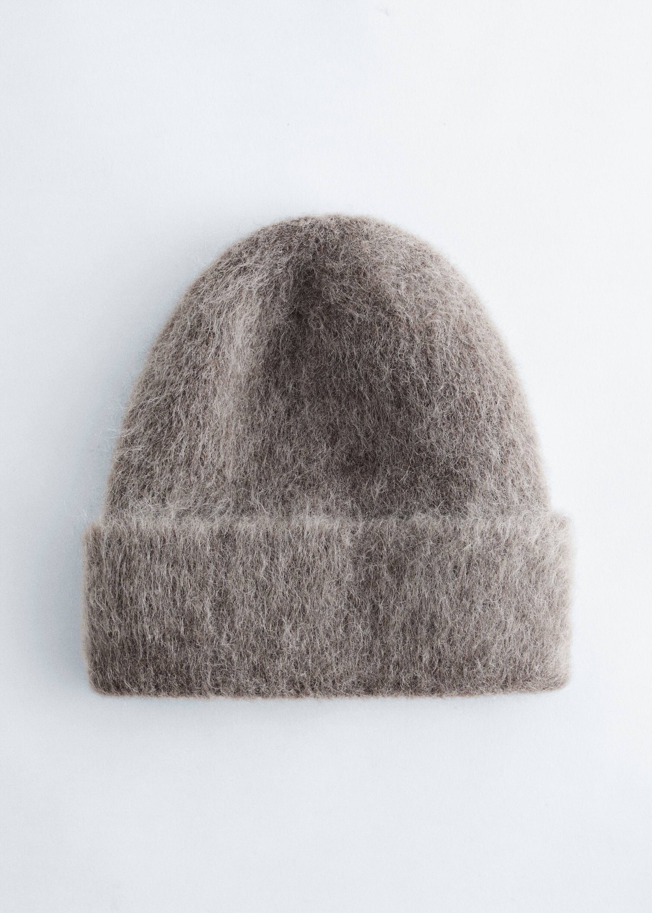 Agrandir l'image: Bonnet brossé en mohair mélangé - Grège foncé chiné - FEMME | H&M FR 2