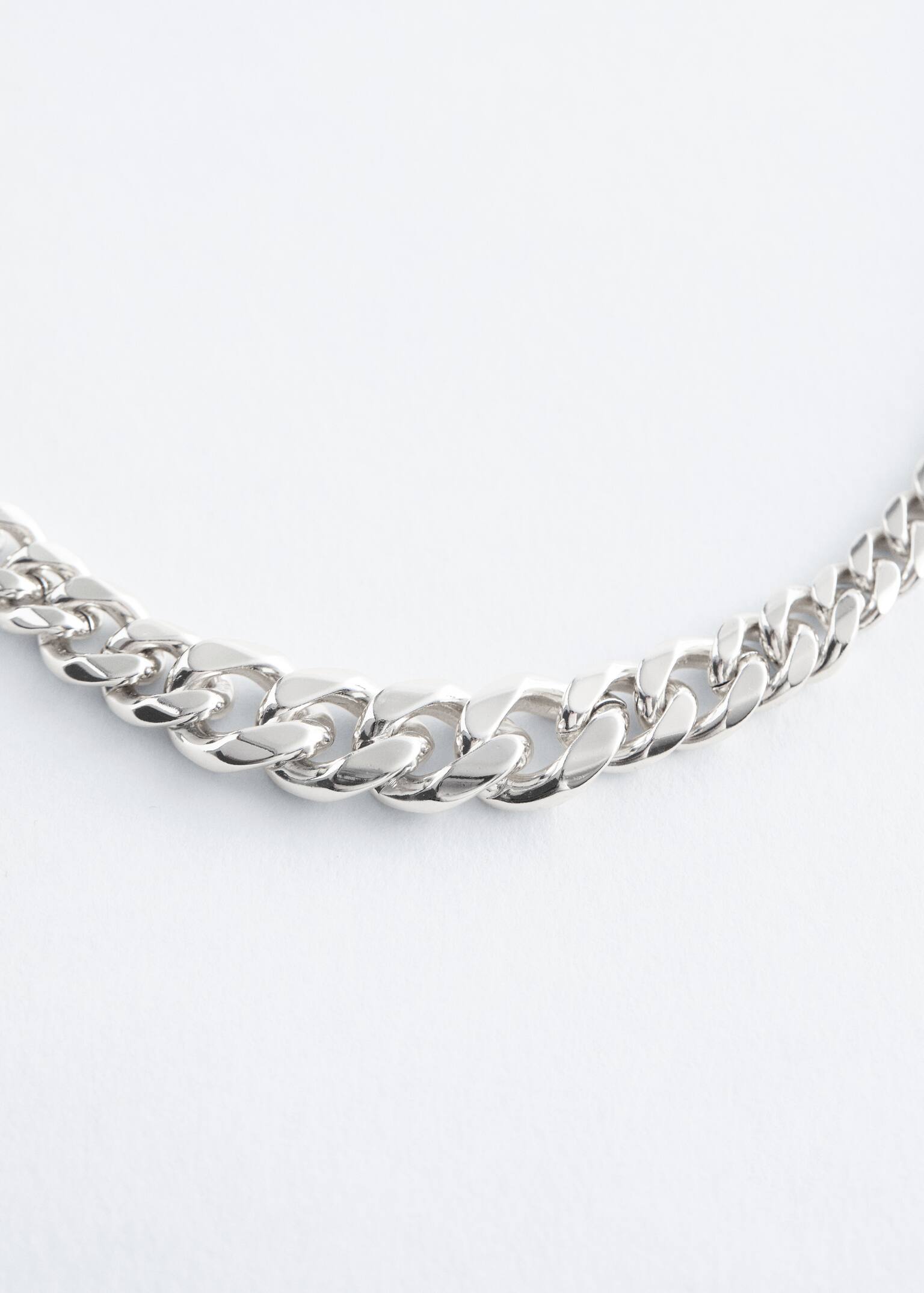 Schwere Halskette - Silber/Gold - 3