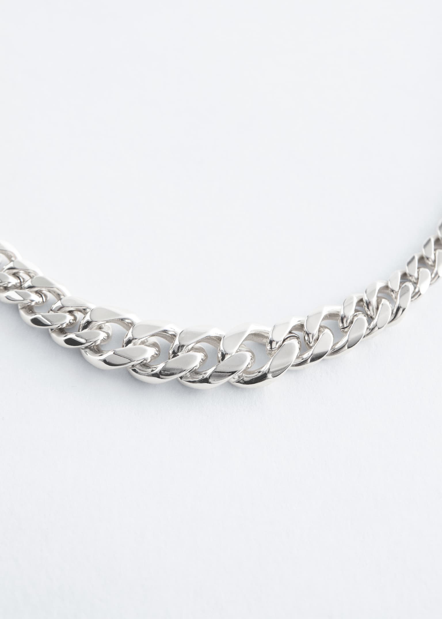 Schwere Halskette - Silber/Gold - 3