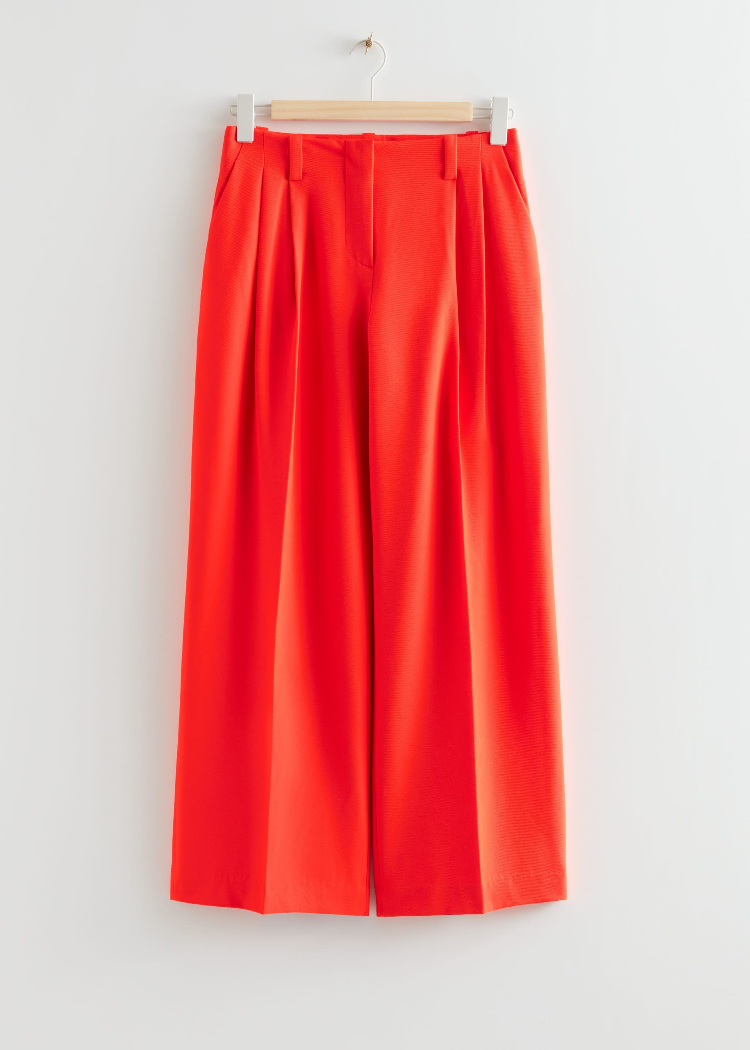 Wide Low Waist Trousers - Orange - Still Life