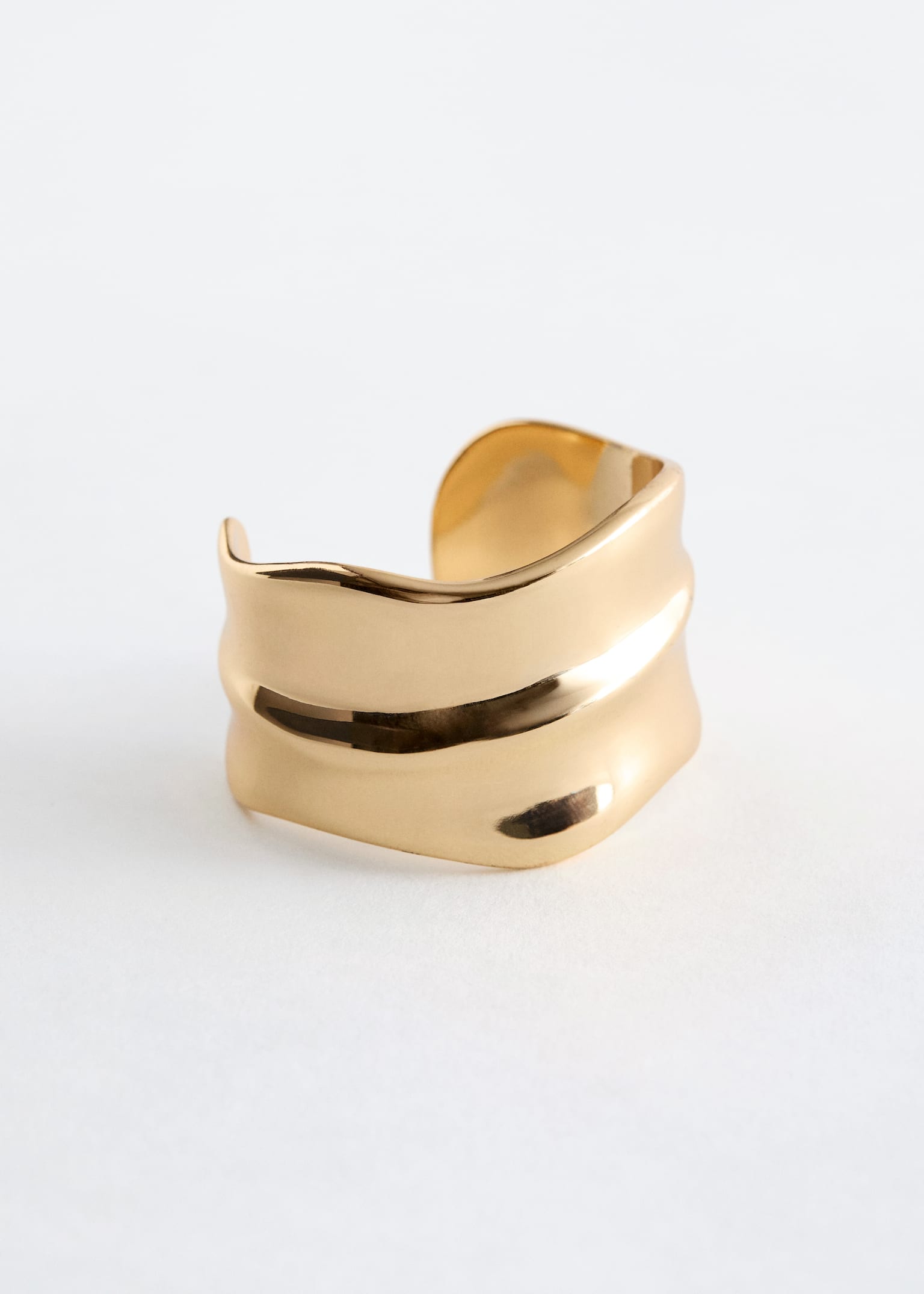 Pulseira ondulada - Dourado - 2