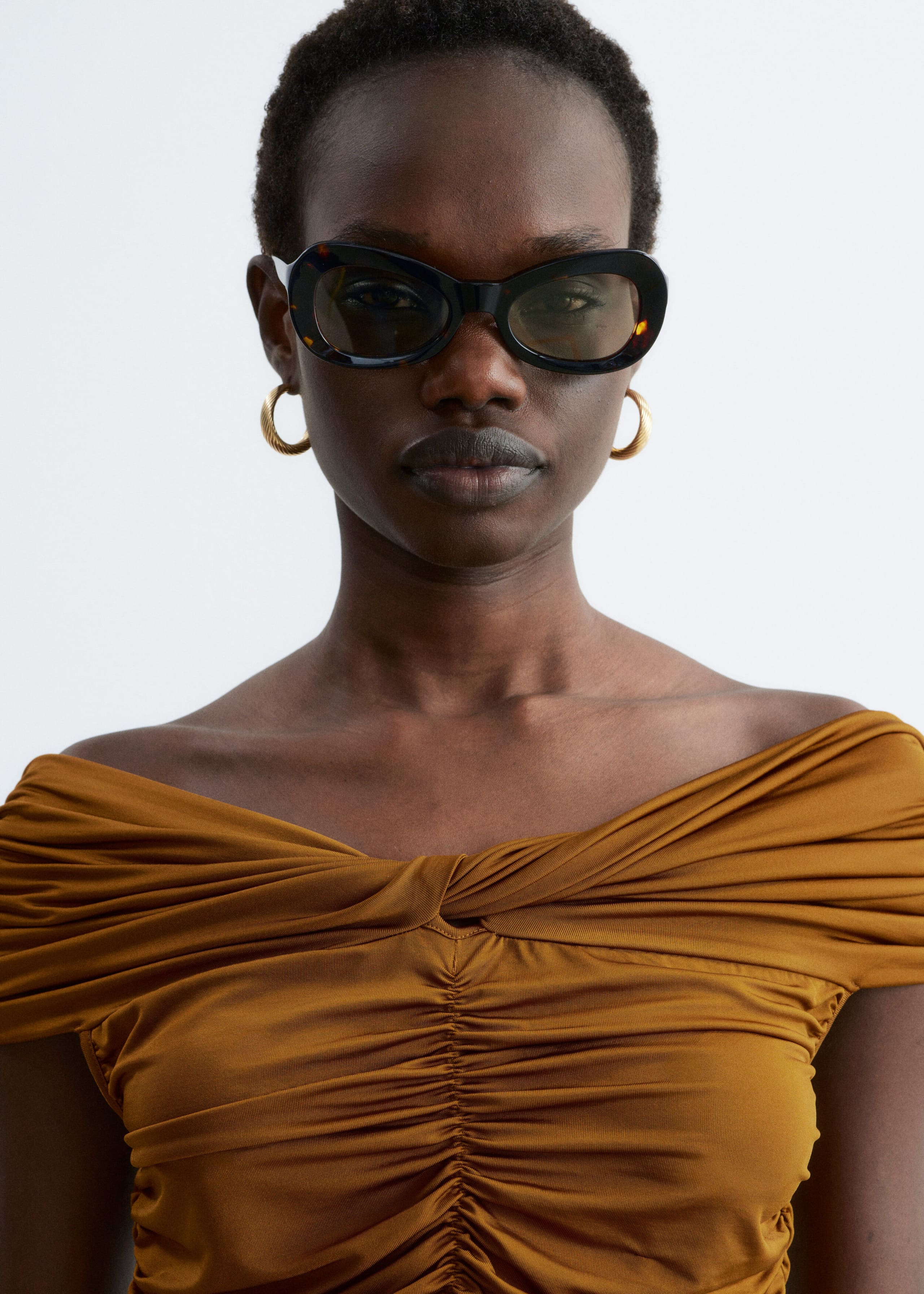 Image of Ruched Jersey Top