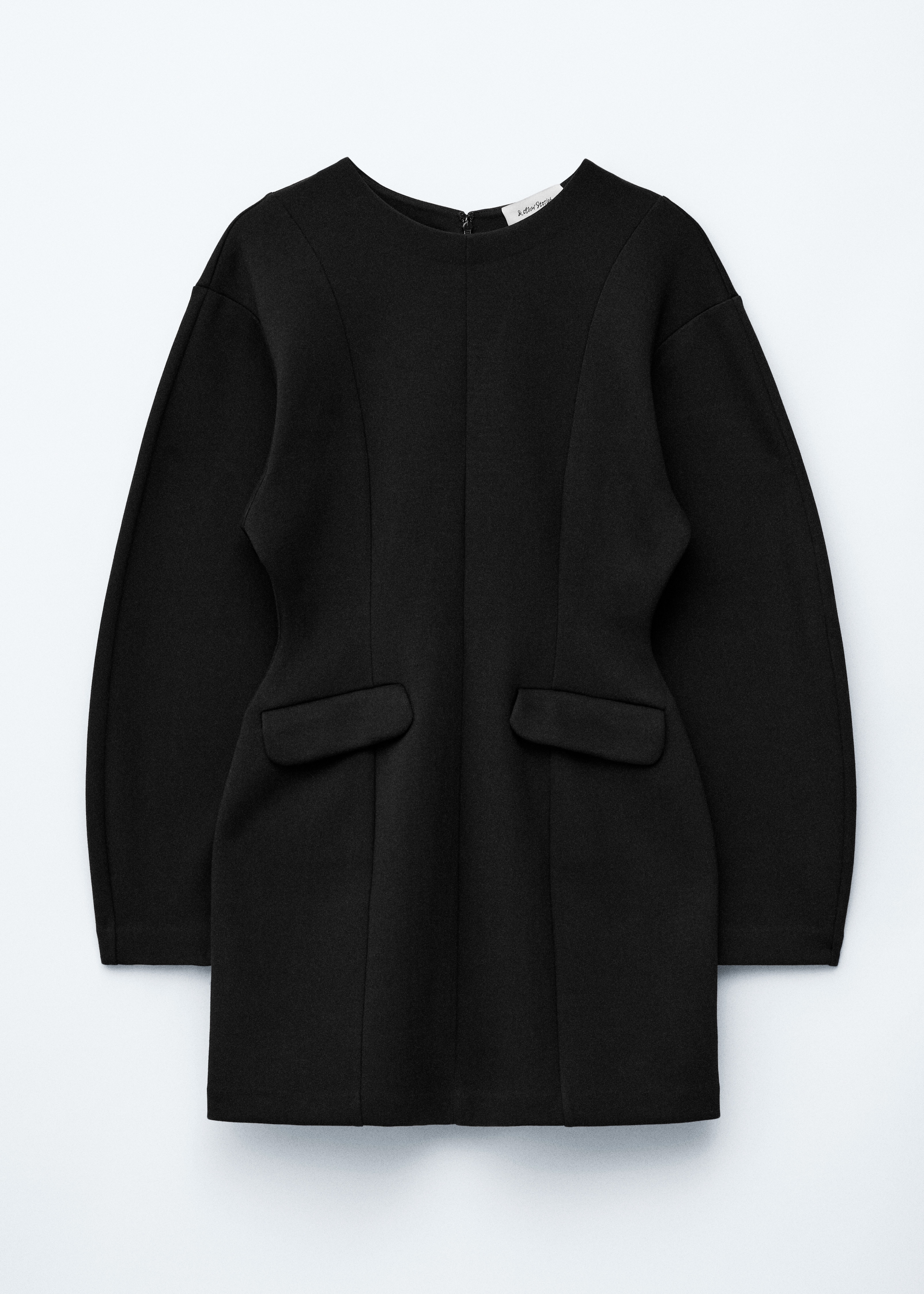 Robe courte sculptée - Noir