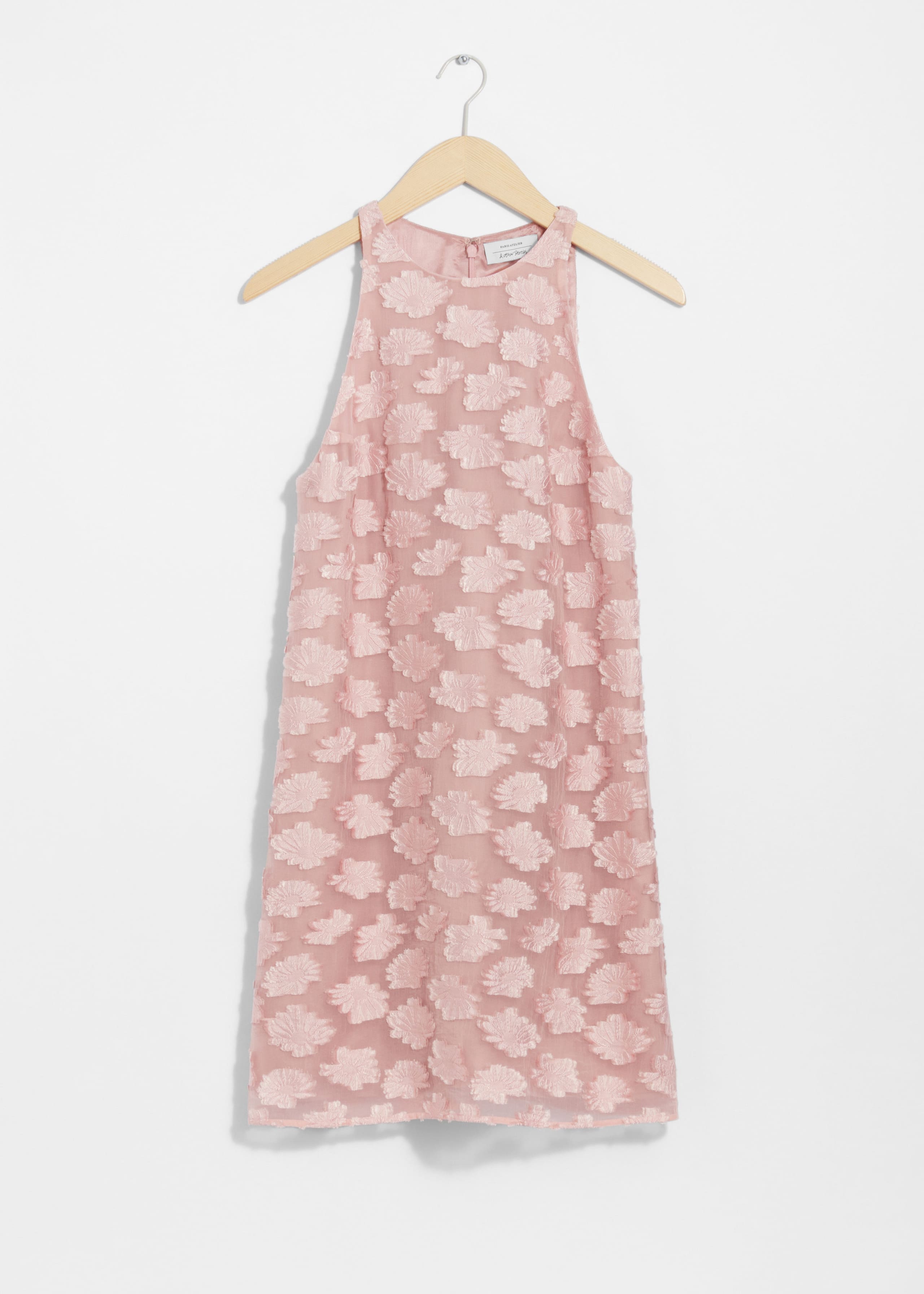 Robe courte sans manches en jacquard - Rose - Still Life