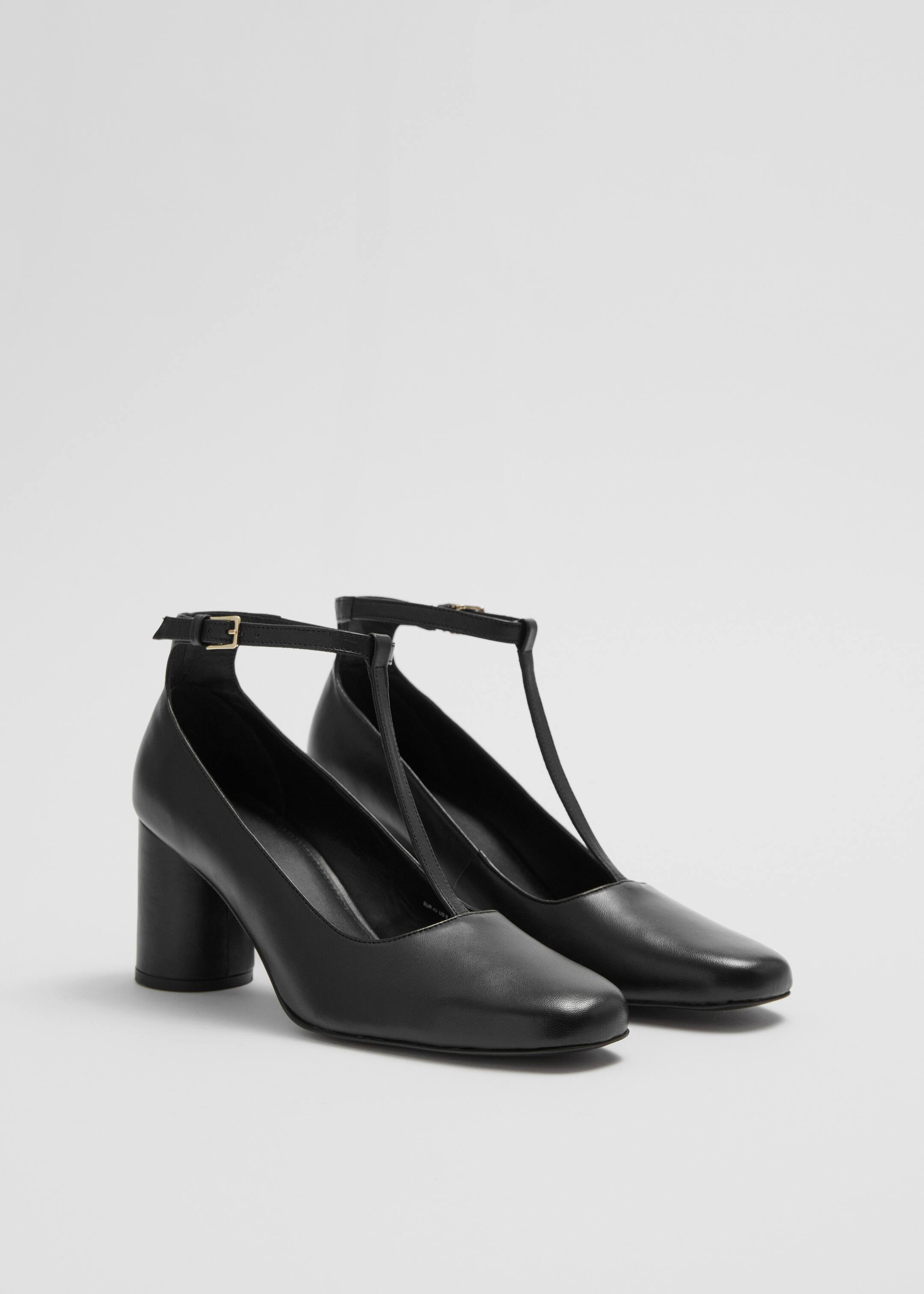 View larger image: T-Strap Leather Pumps - Black - Ladies | H&M GB 2