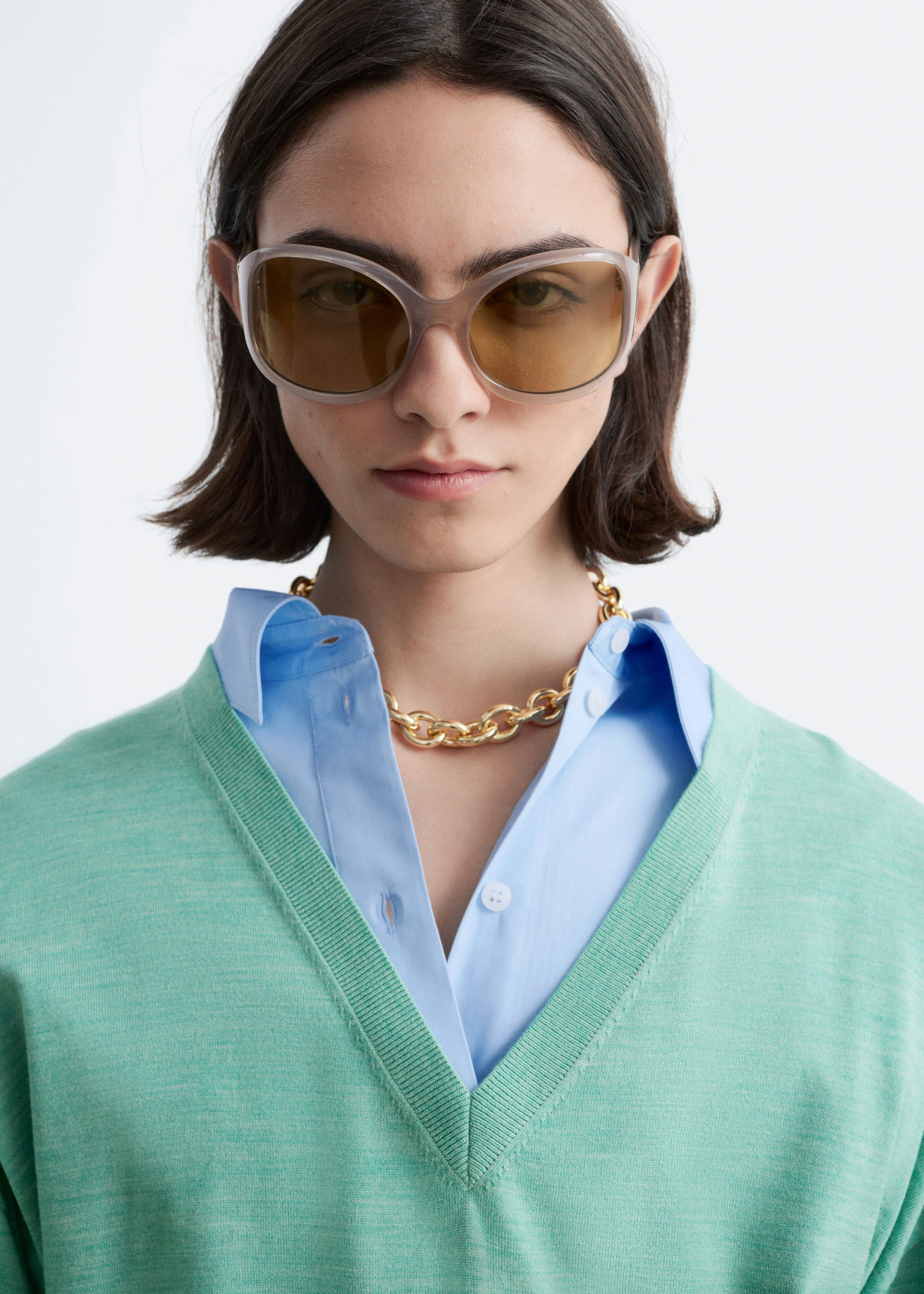 Image of V-Neck Wool Jumper