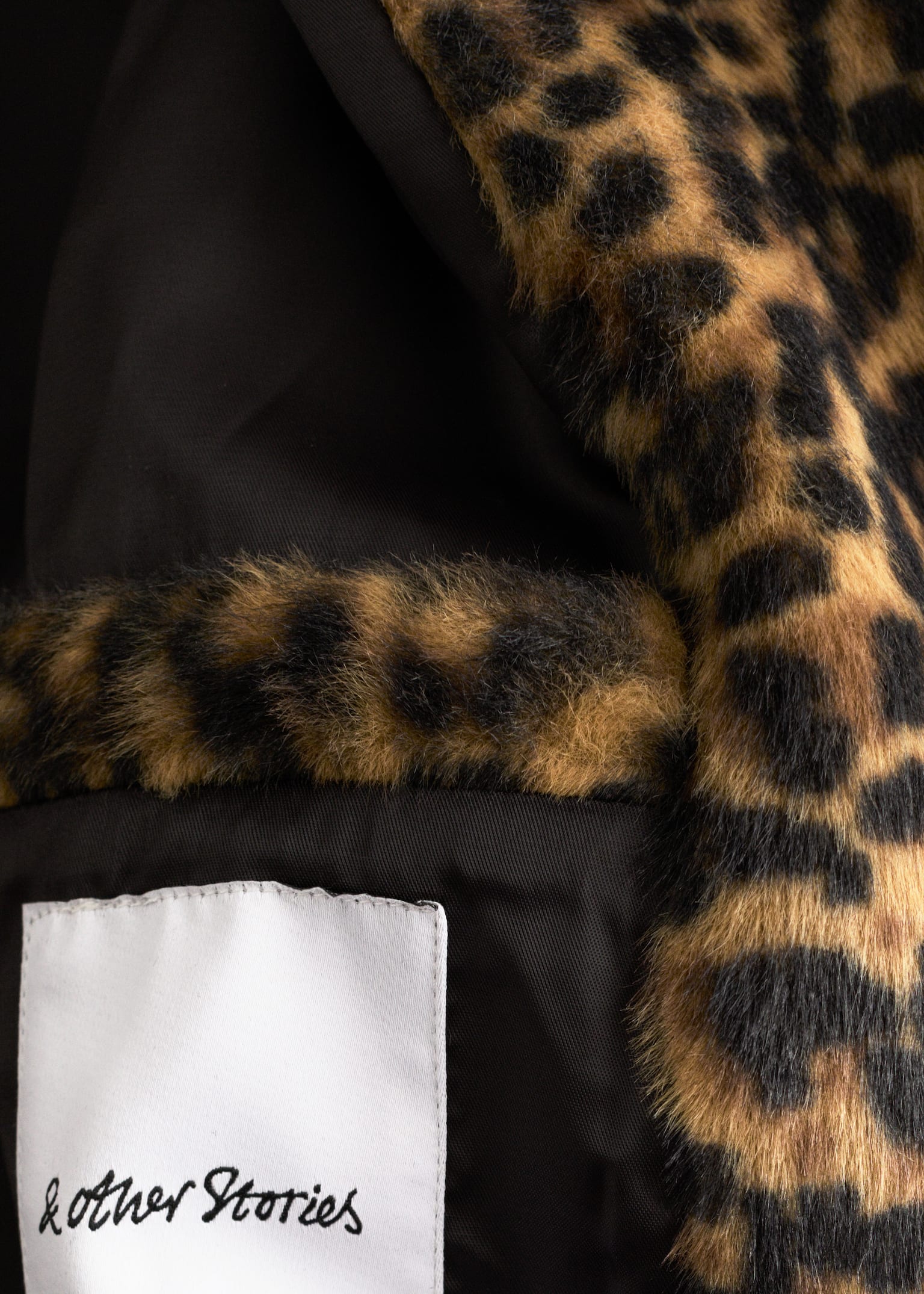 Faux Fur Leopard Coat - Leopard Print - 8