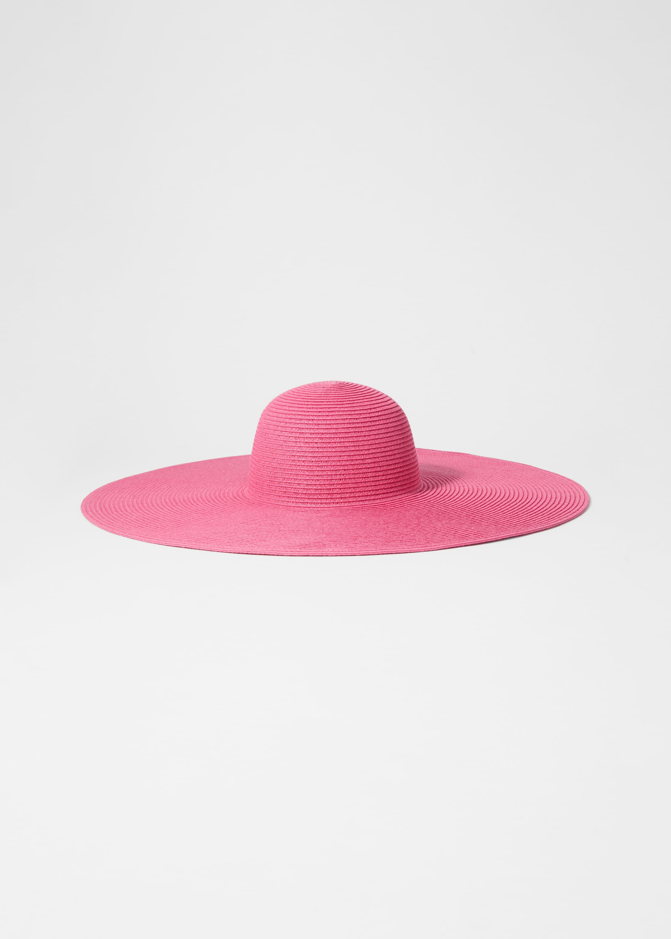 View larger image: Wide-Brim Straw Hat - Cerise Pink - Ladies | H&M GB 1