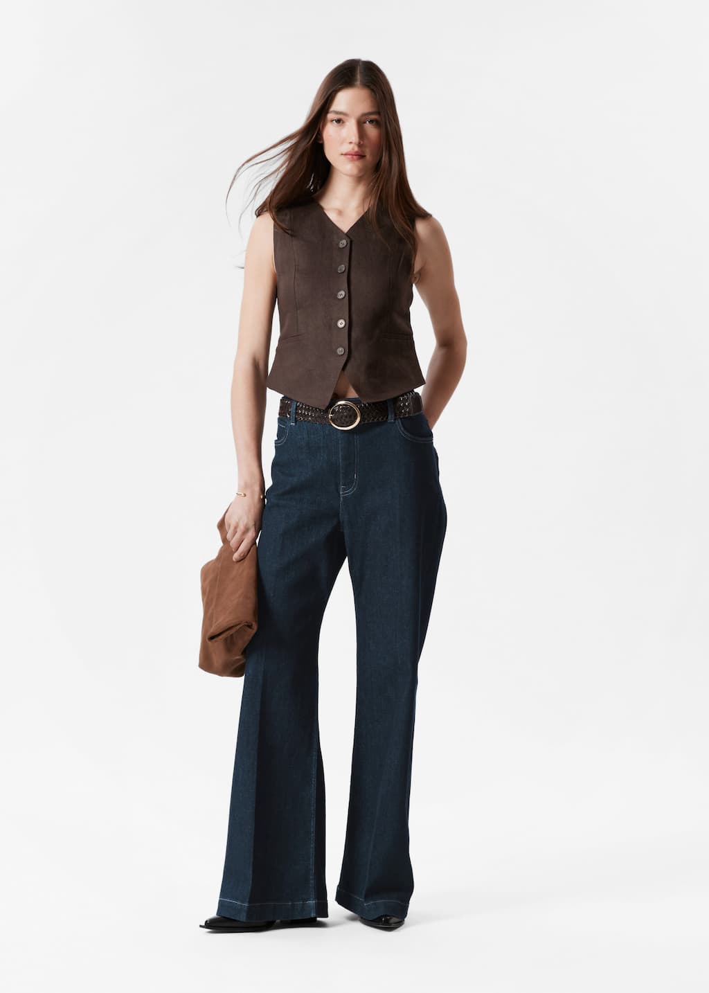 Image of Tailored Linen Waistcoat