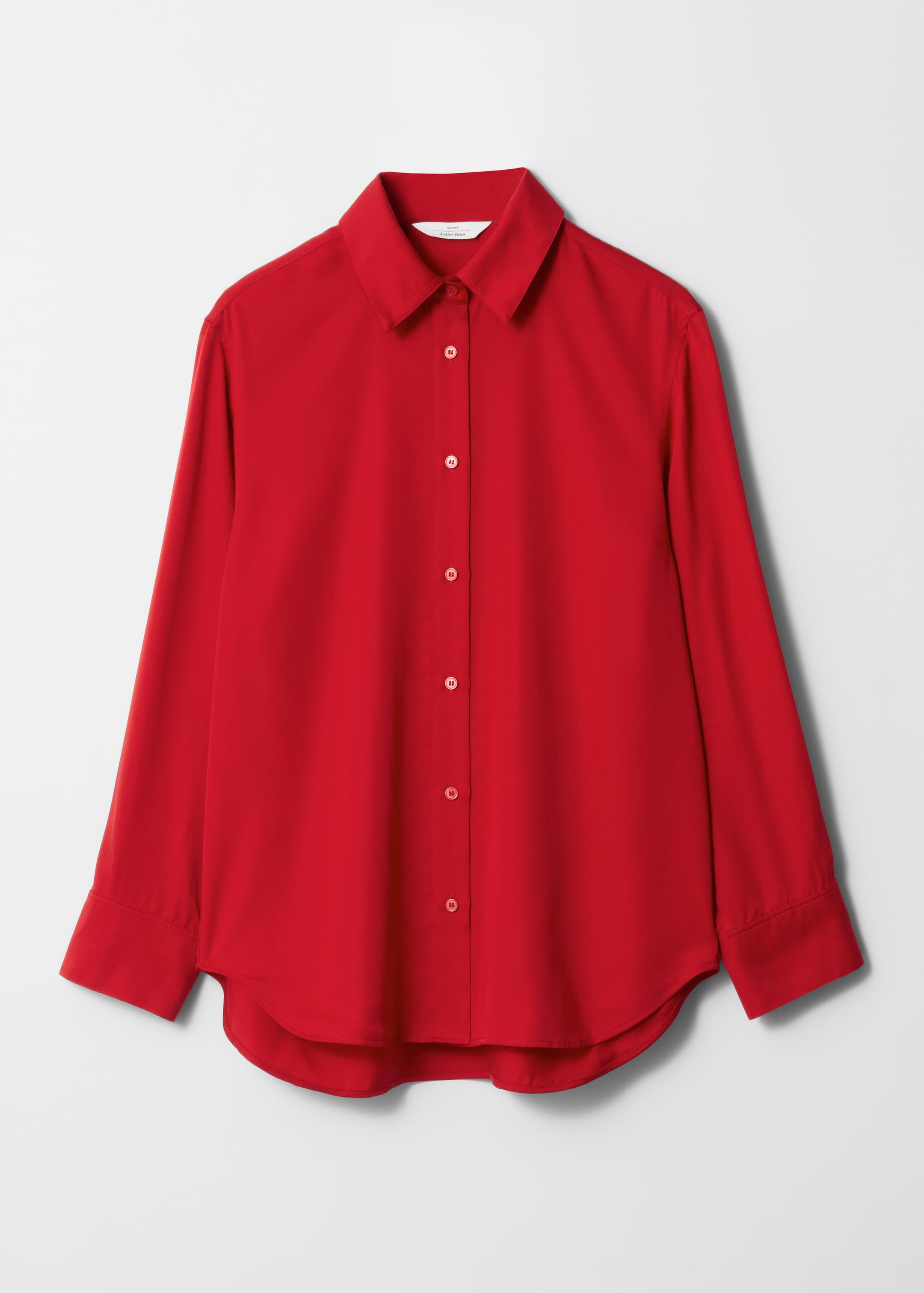 Zobacz większy obraz: Satynowa koszula - Czerwony - ONA | H&M PL 1