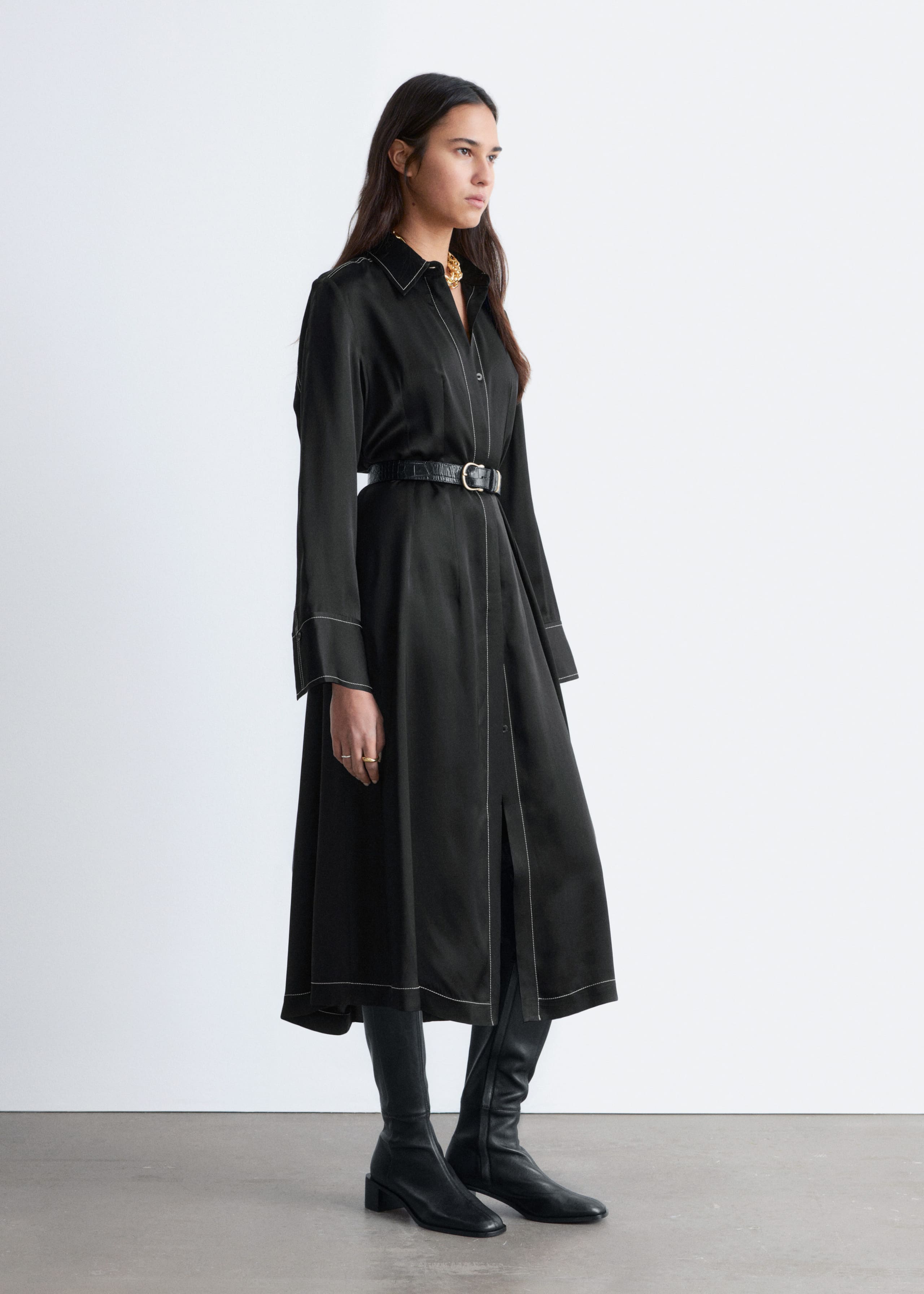 Image of Shirt Midi Dress