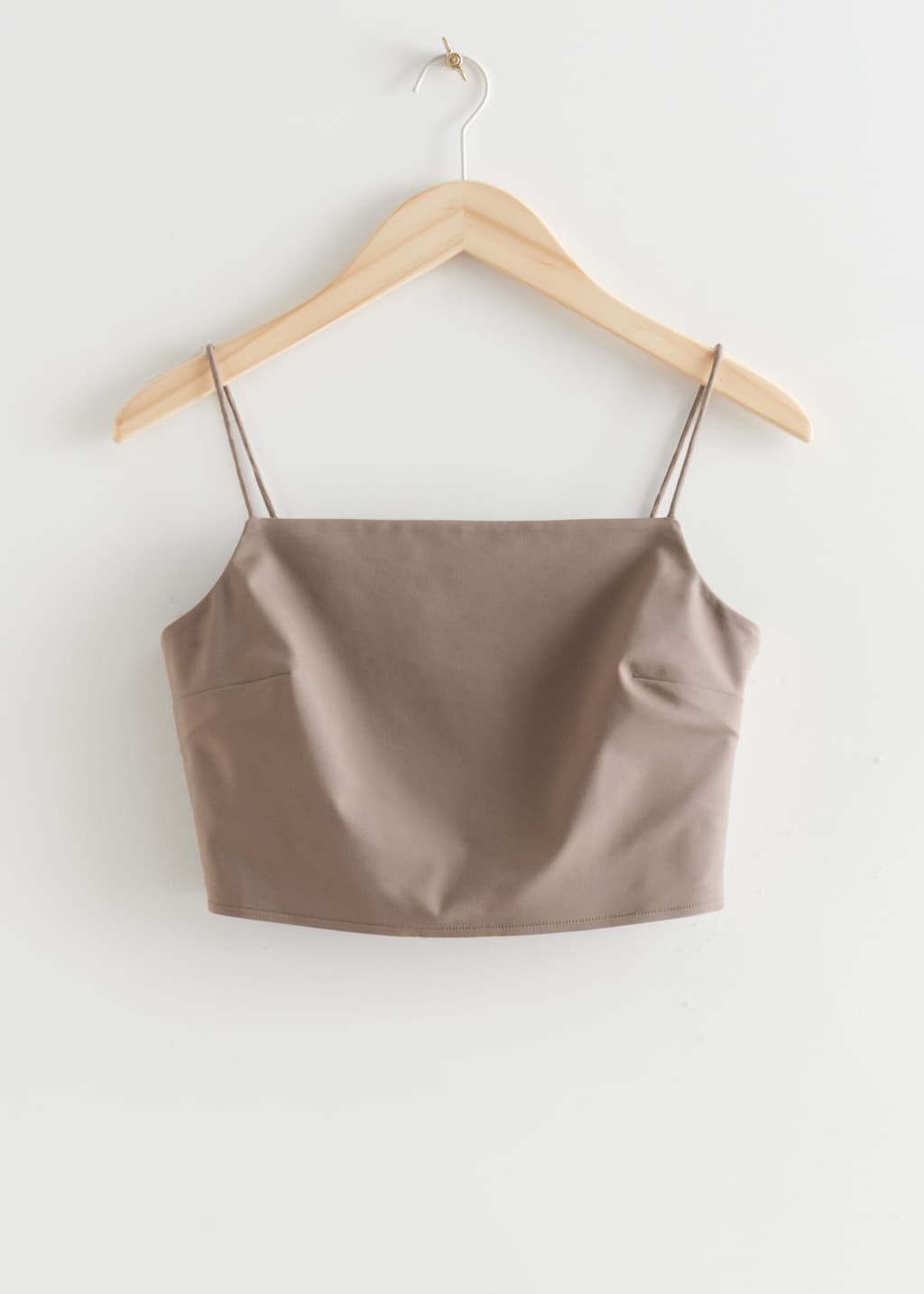 Strappy Crop Top - Brown - Natura morta