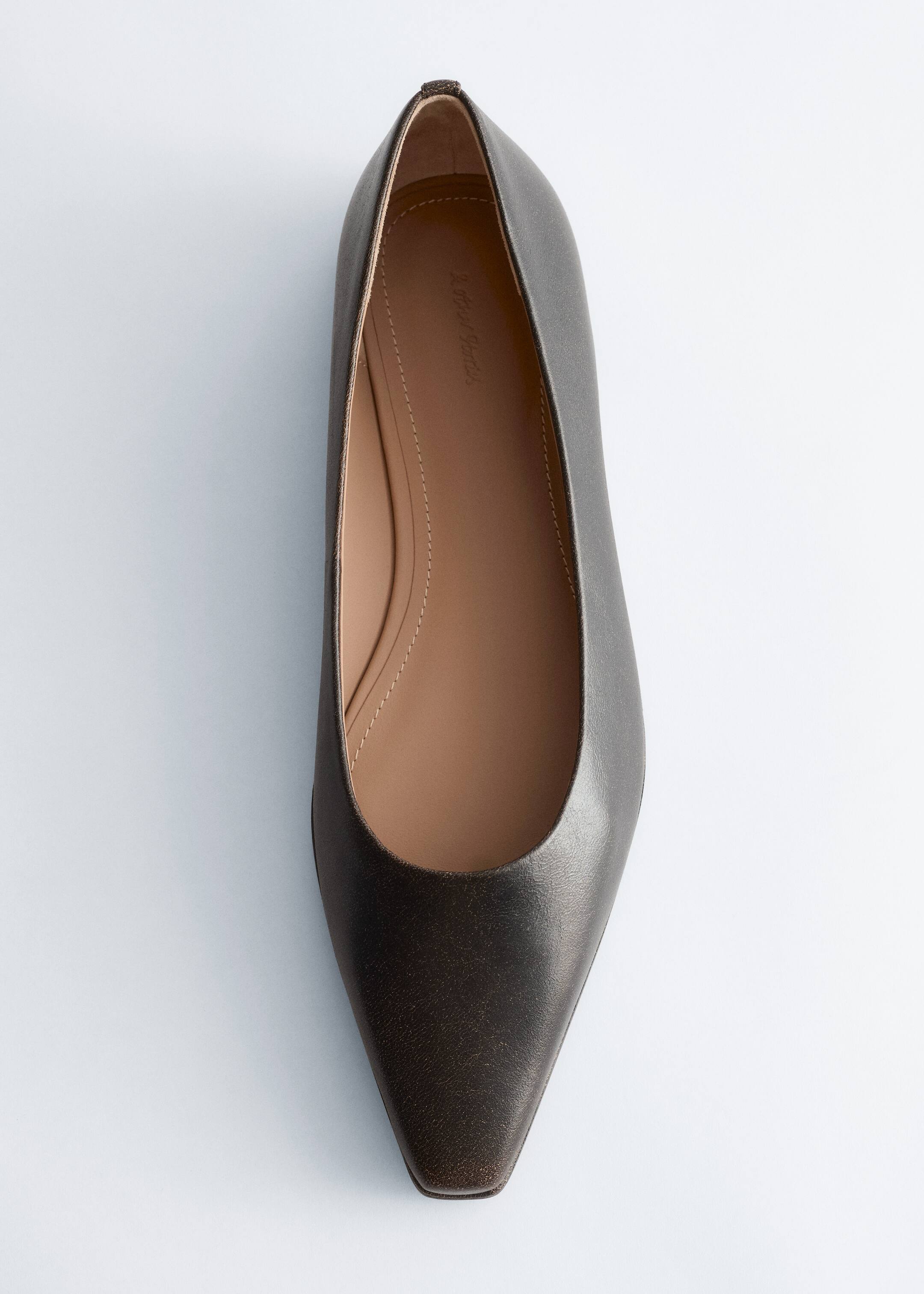 Visualizza immagine più grande: Ballerine in pelle - Nero effetto invecchiato - DONNA | H&M IT 6