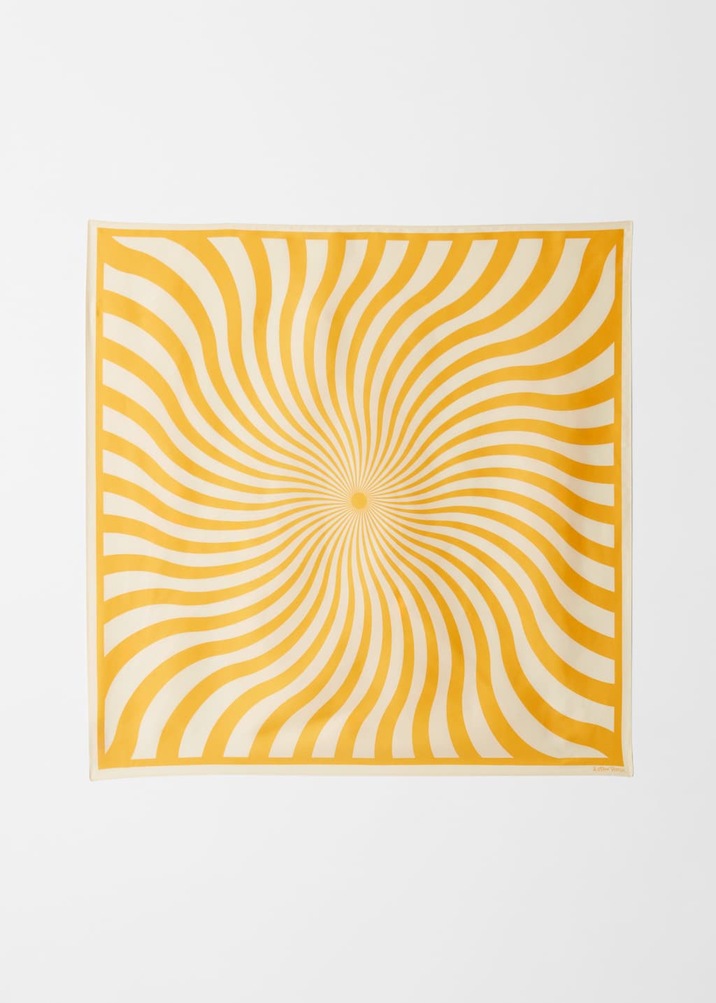 Image of Foulard con stampa dal motivo sinuoso