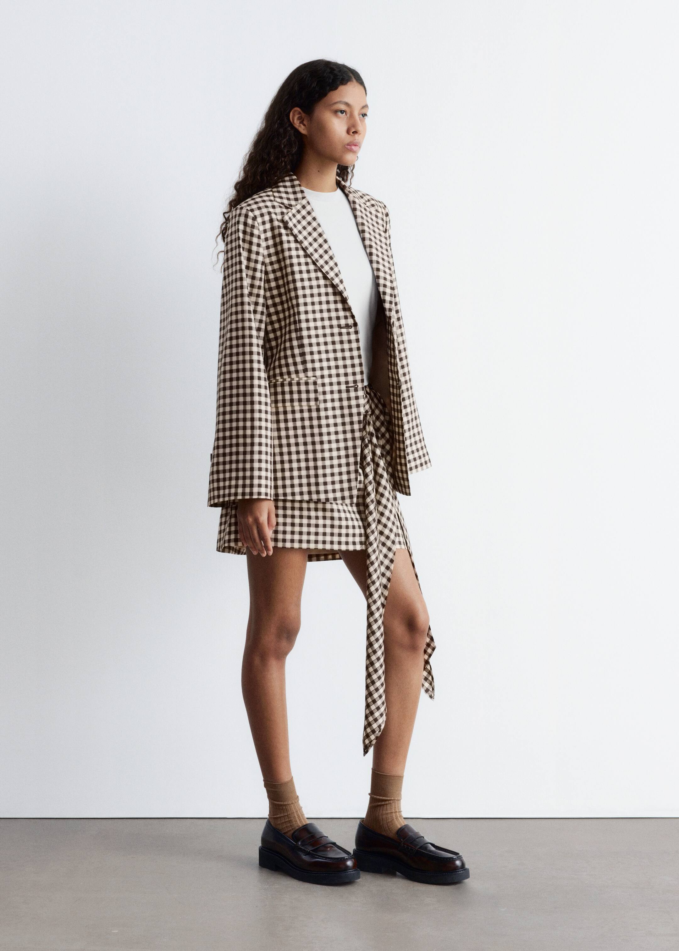 Ver imagen más grande: Americana a cuadros - Cuadros vichy marrones - MUJER | H&M ES 4