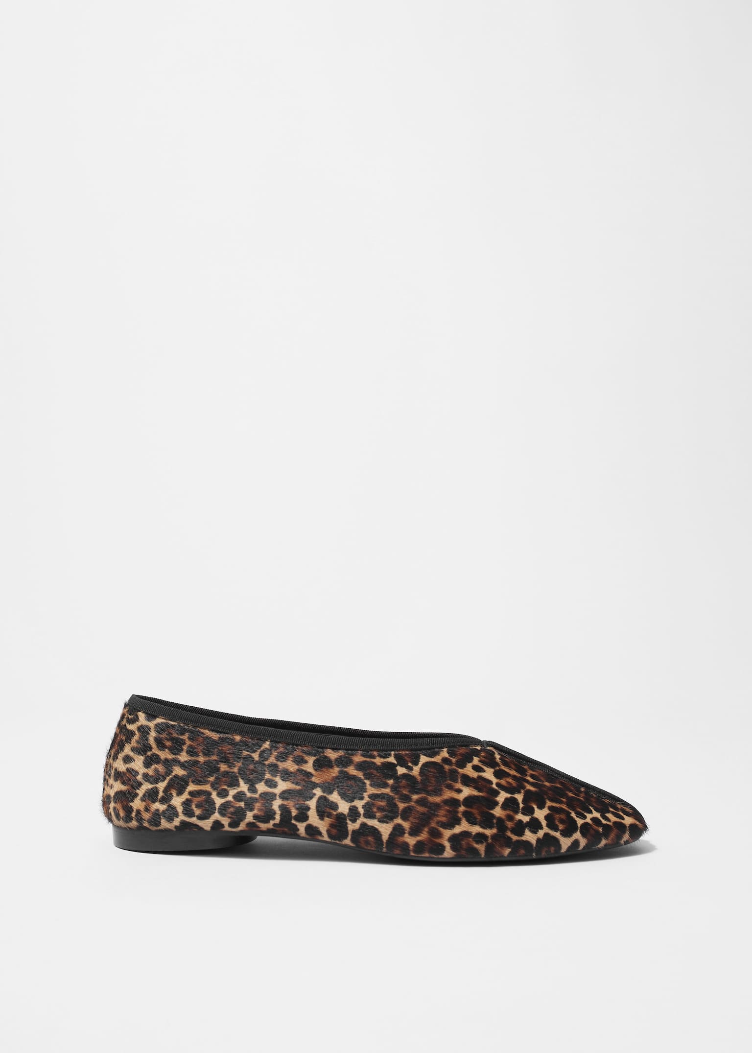 Almond-Toe Ballerina Flats - Λεοπάρ - 2