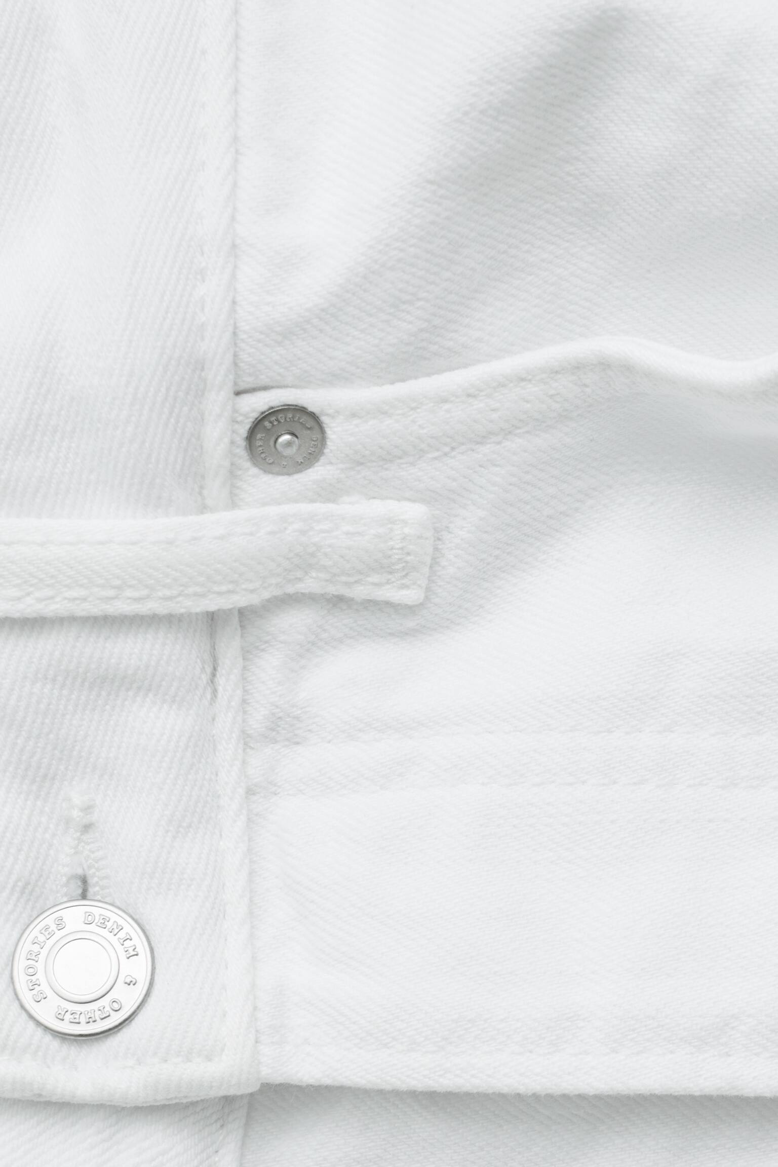 Barrel-Leg Jeans-Бял - 8