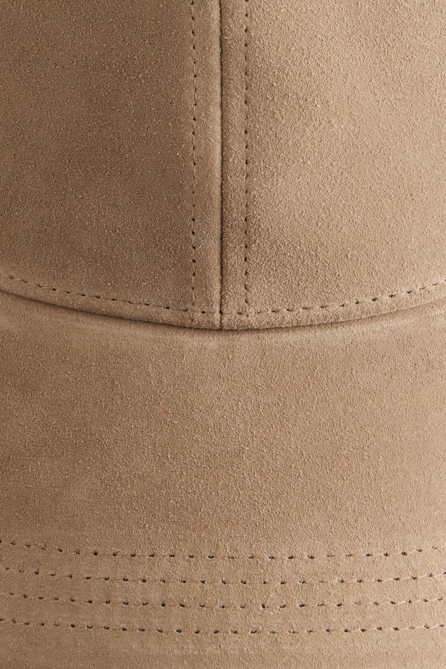 כובע מצחייה זמש - בז' כהה - 4