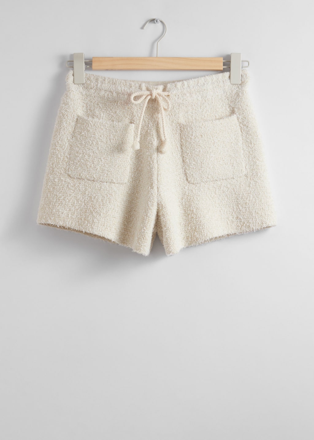 Image of Strukturierte Strickshorts