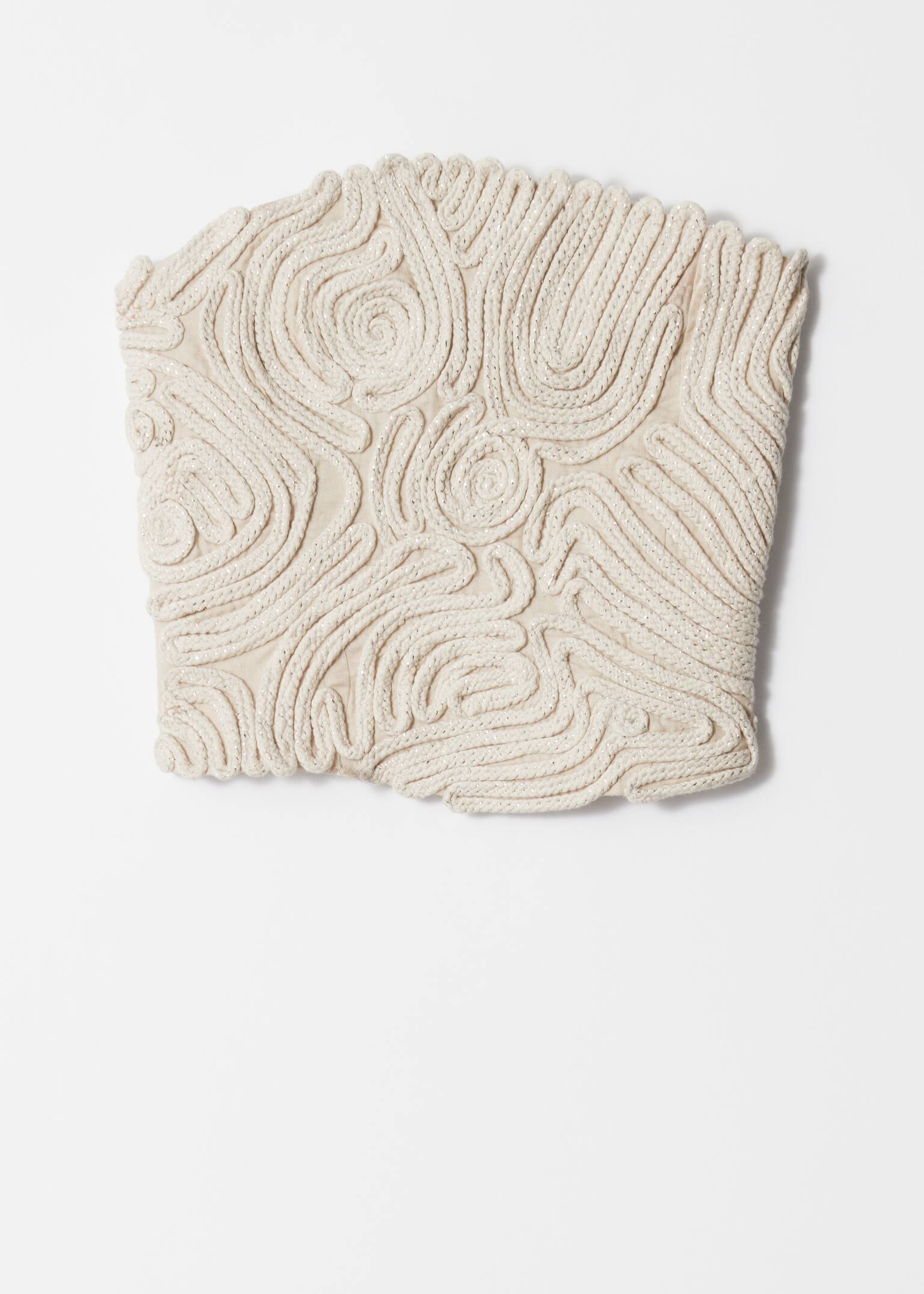 Top bandeau sculptural - Crem
