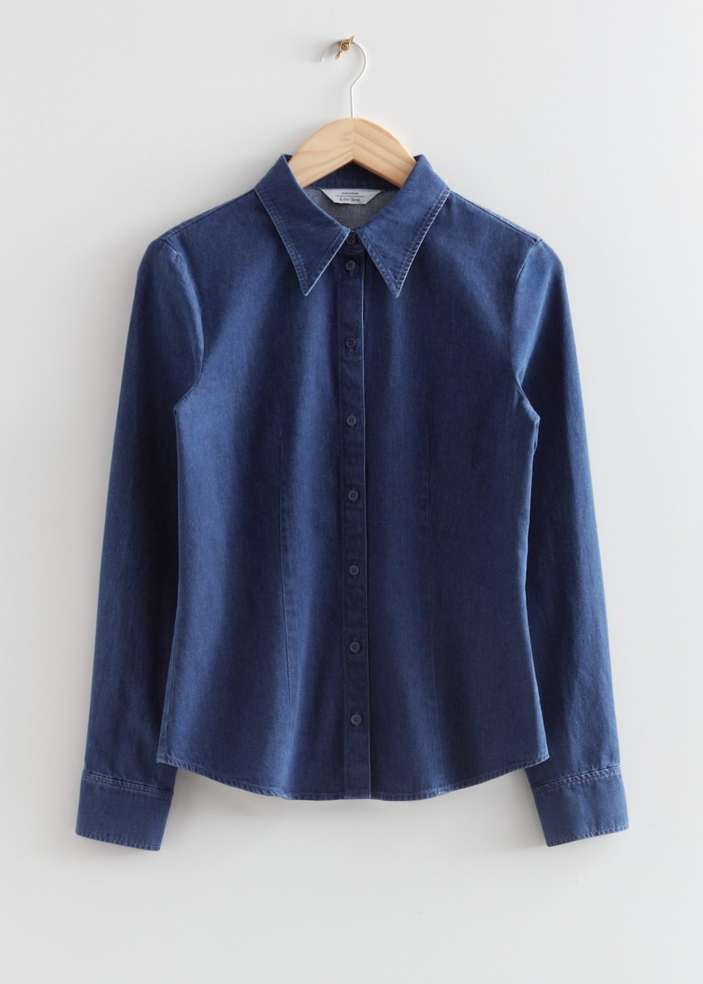 Fitted Denim Shirt - Blue - Still Life