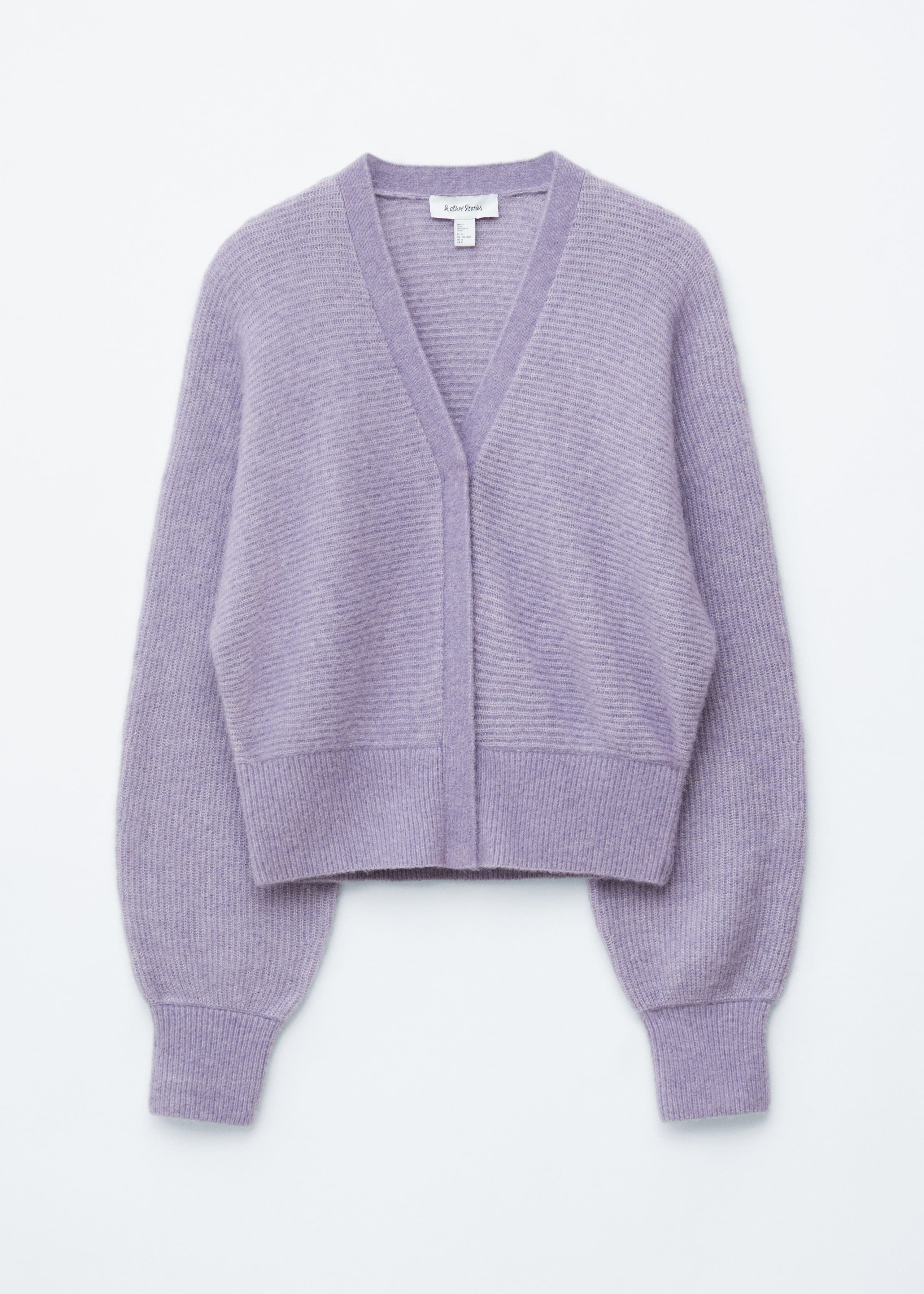 Image of Cropped Alpaca-Blend Cardigan