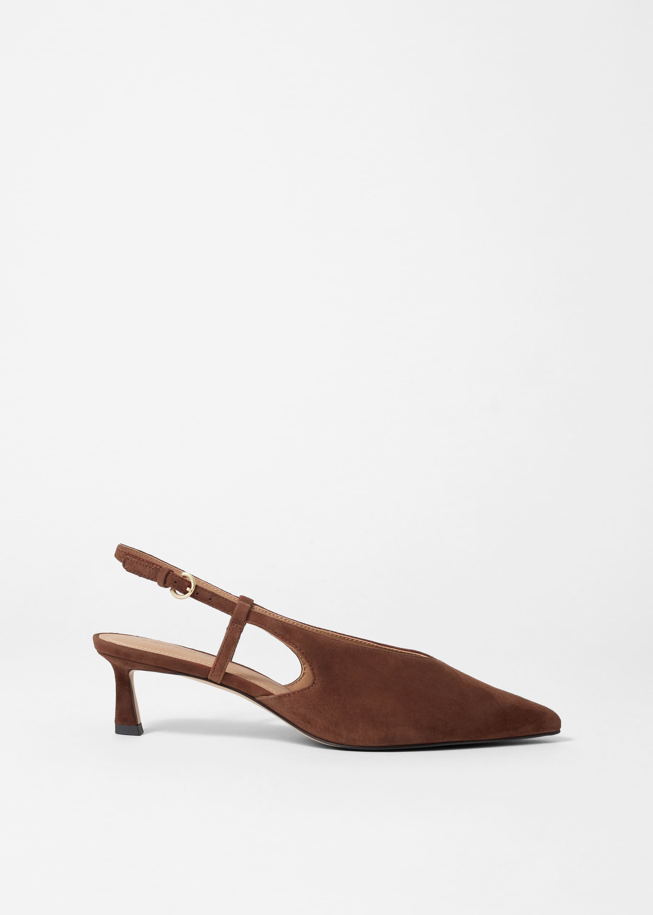 Agrandir l'image: Escarpins classiques à bride arrière en cuir - Marron Clair - FEMME | H&M CH 3