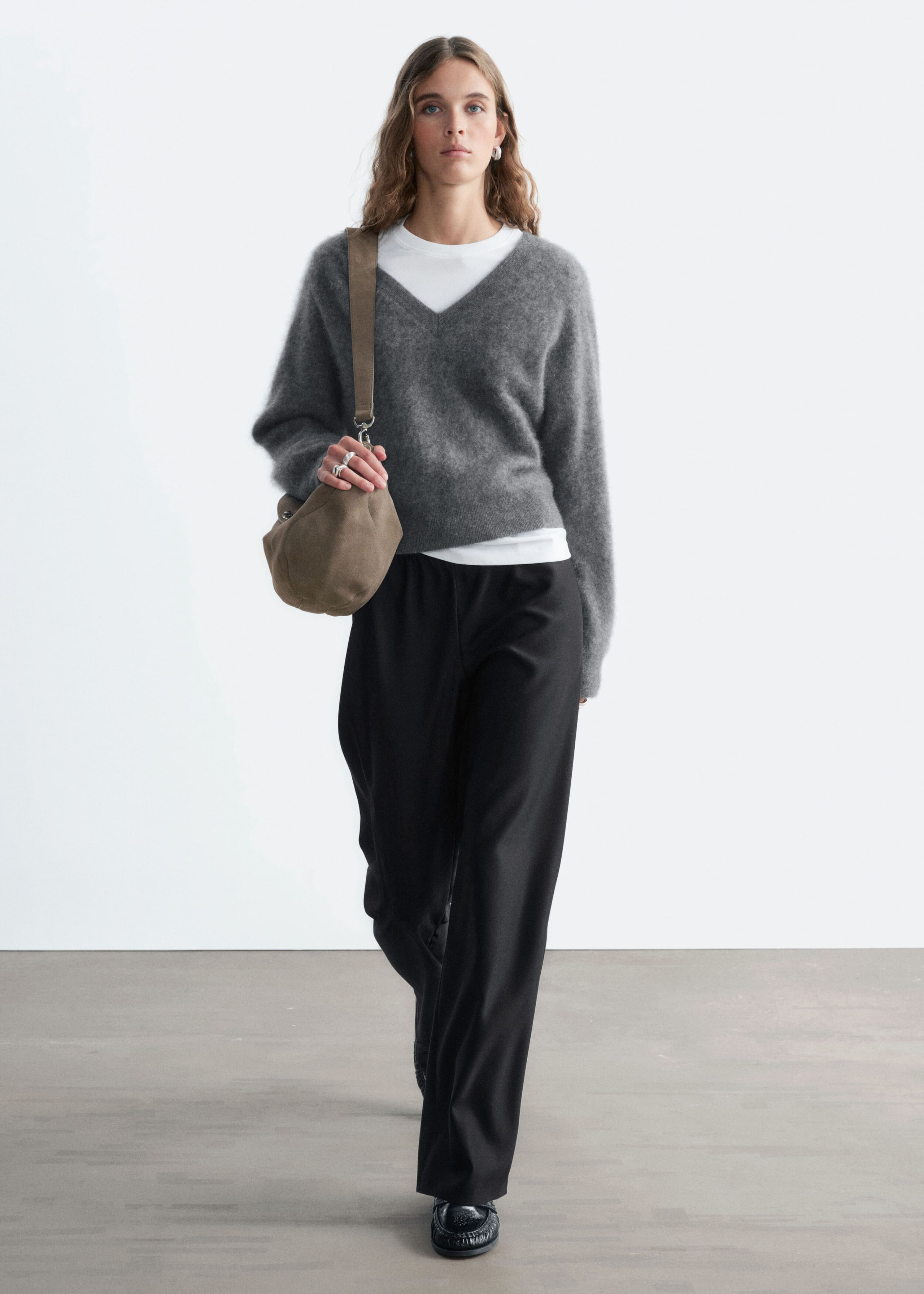 Pull-On Wool Trousers - Black - Still Life