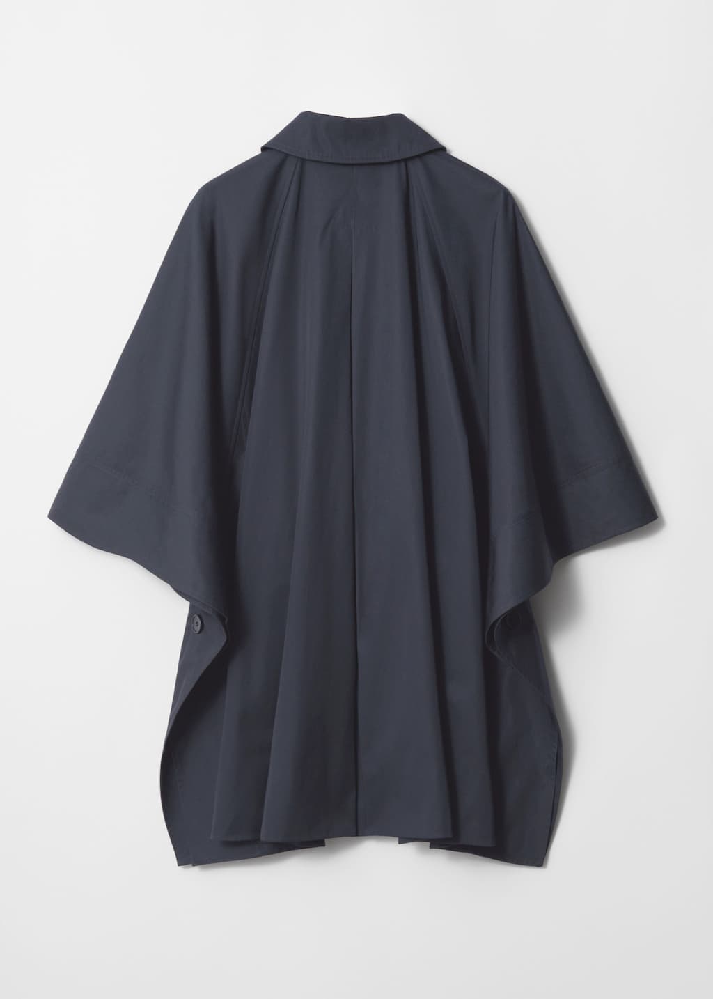 Oversized Trenchcoat Cape - Navy - Still Life