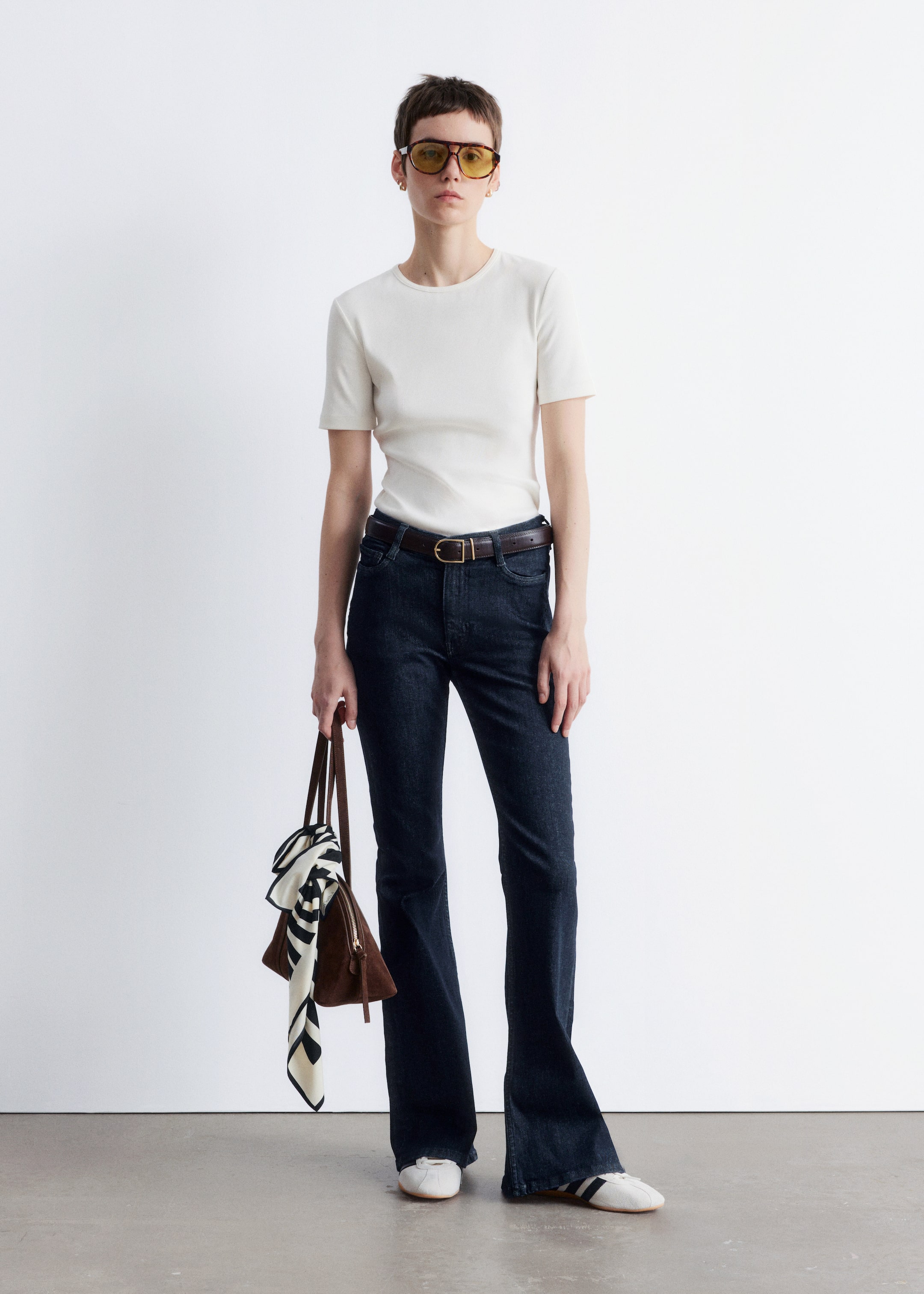 Ingrandisci l'immagine: Slim Low-Rise Bootcut Jeans - Dark Blue - DONNA | H&M CH 1