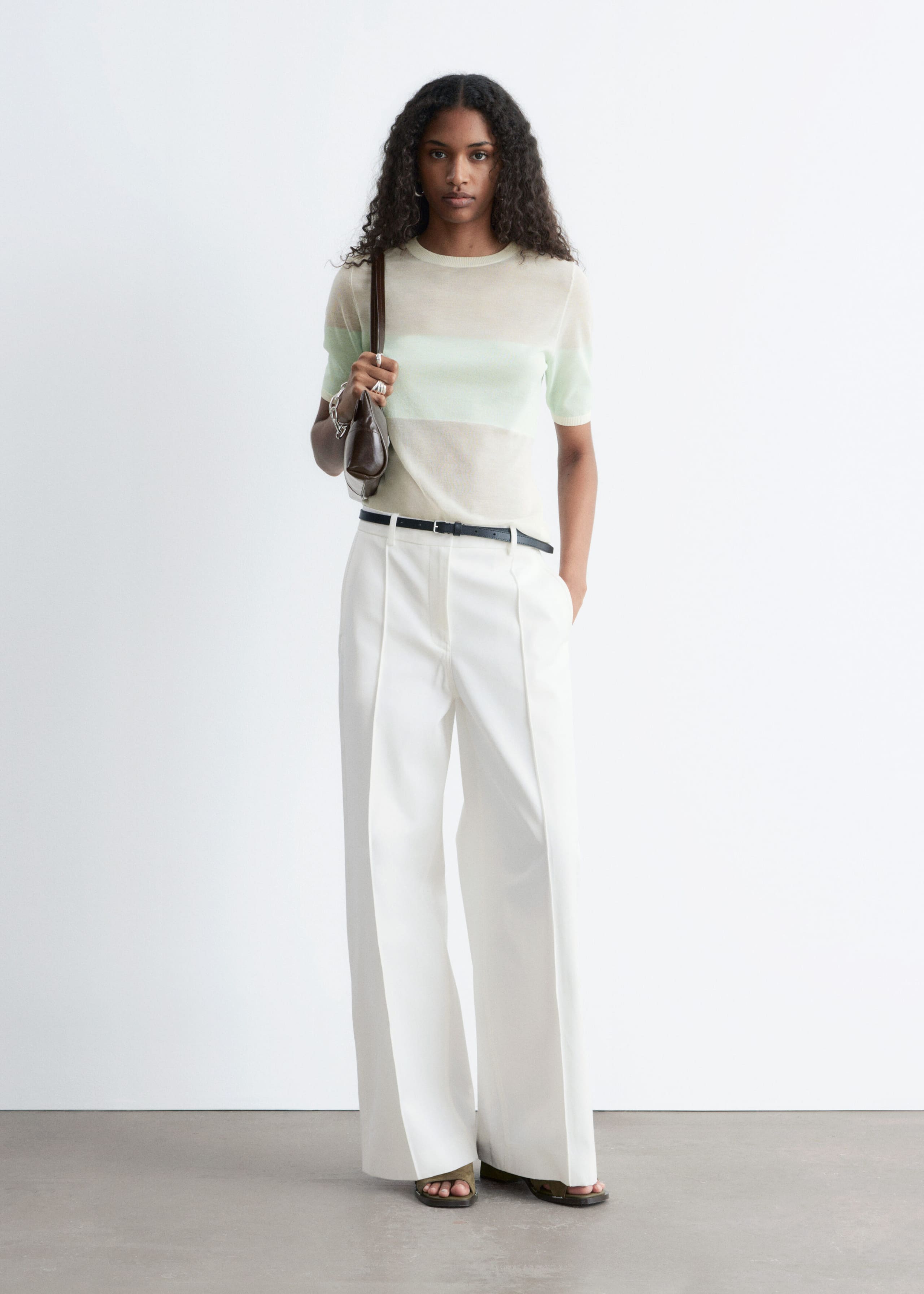 Image of T-shirt en mailles fines