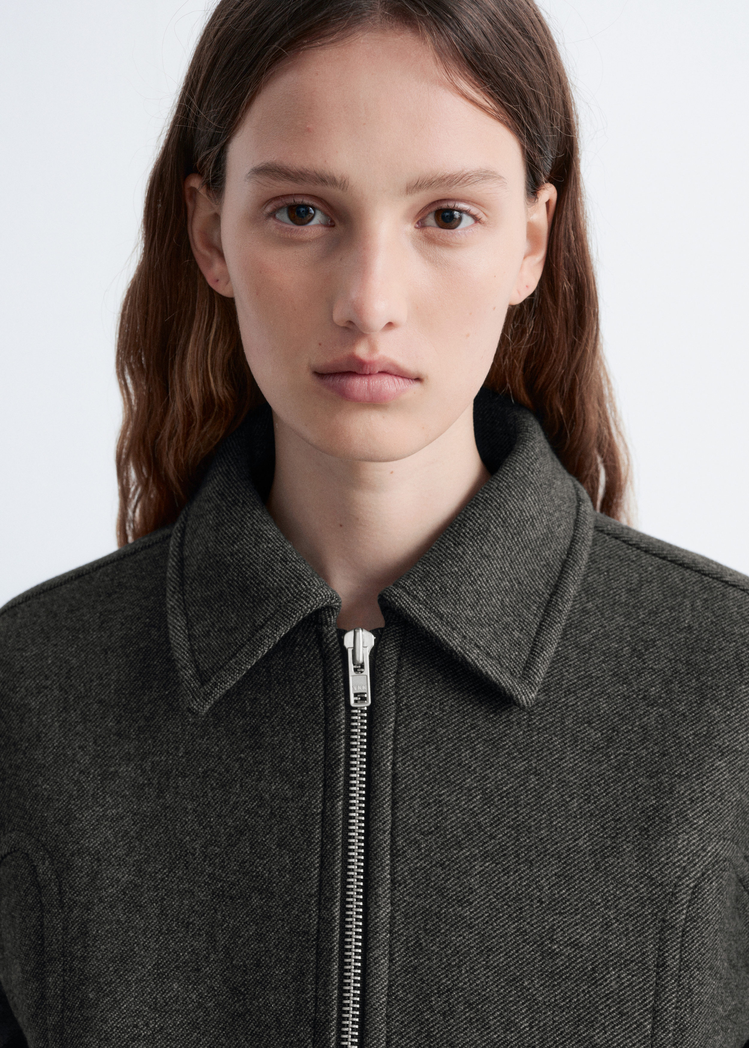 Short Wool Jacket - Dark Grey - Jackets - & Other Stories BE Short Wool Jacket - Dark Grey - Jackets - & Other Stories BE