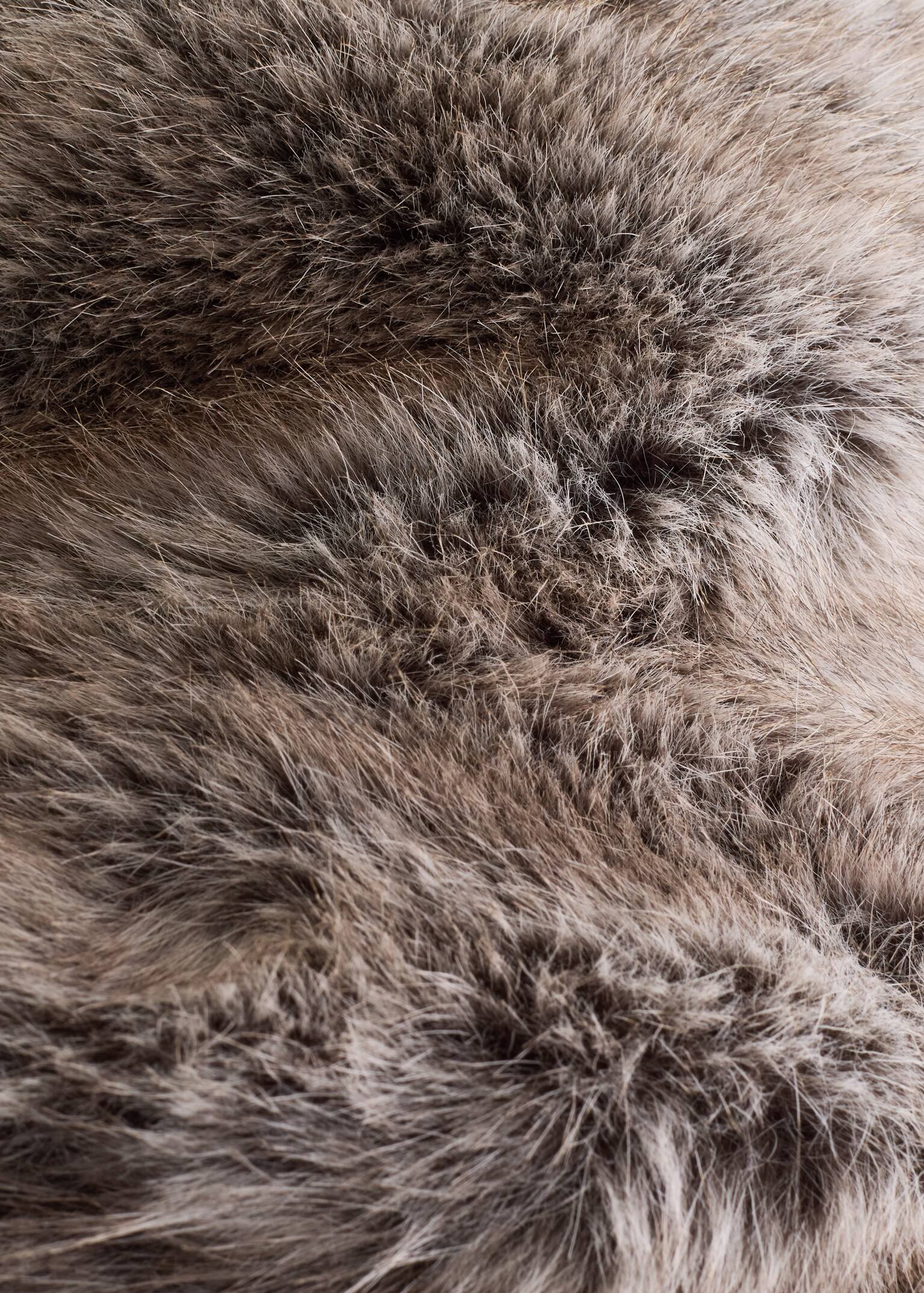 Klobouk z umělé kožešiny - Greige - 2