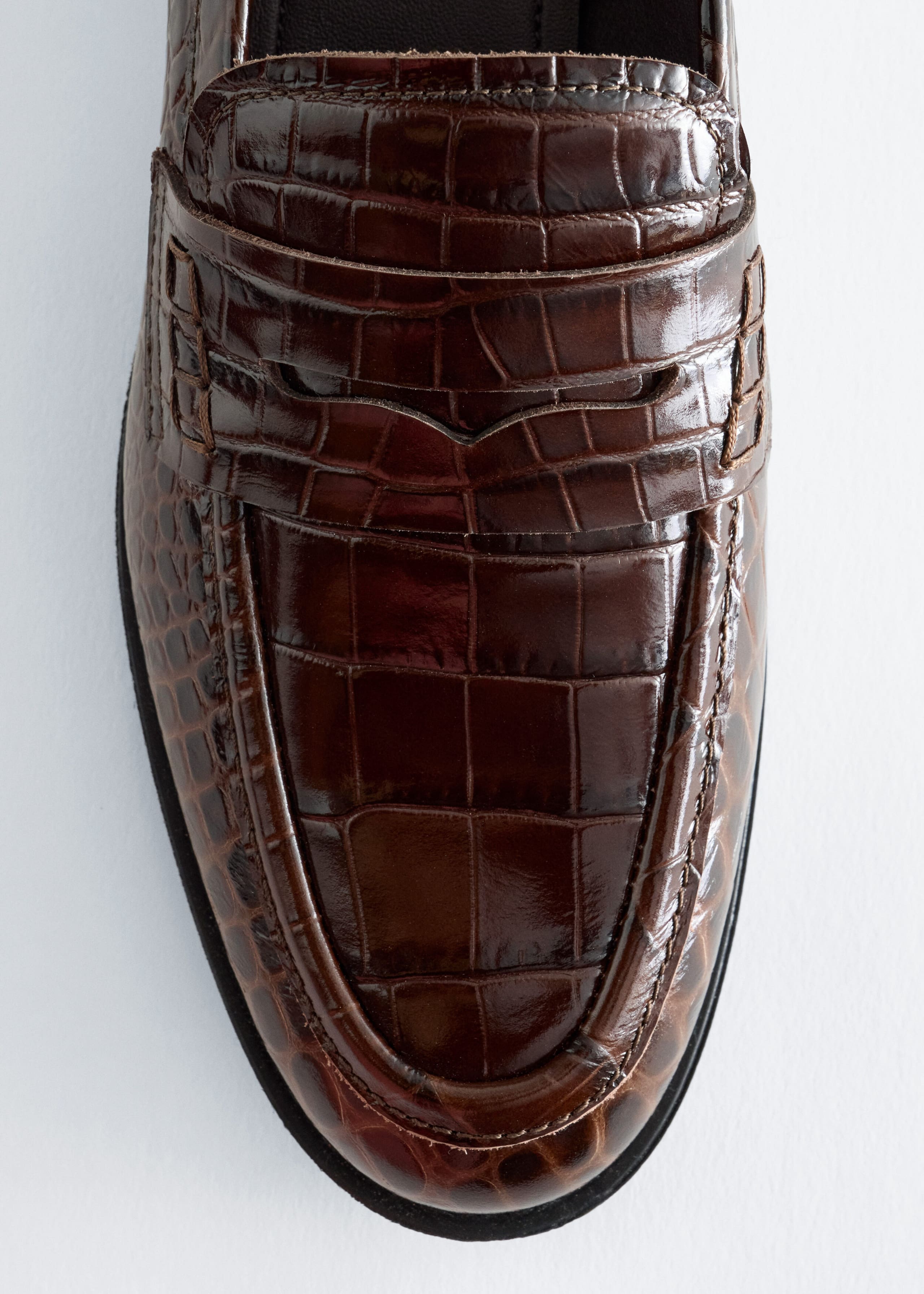 Leren penny loafers - {{variantName}} - Beschrijving
