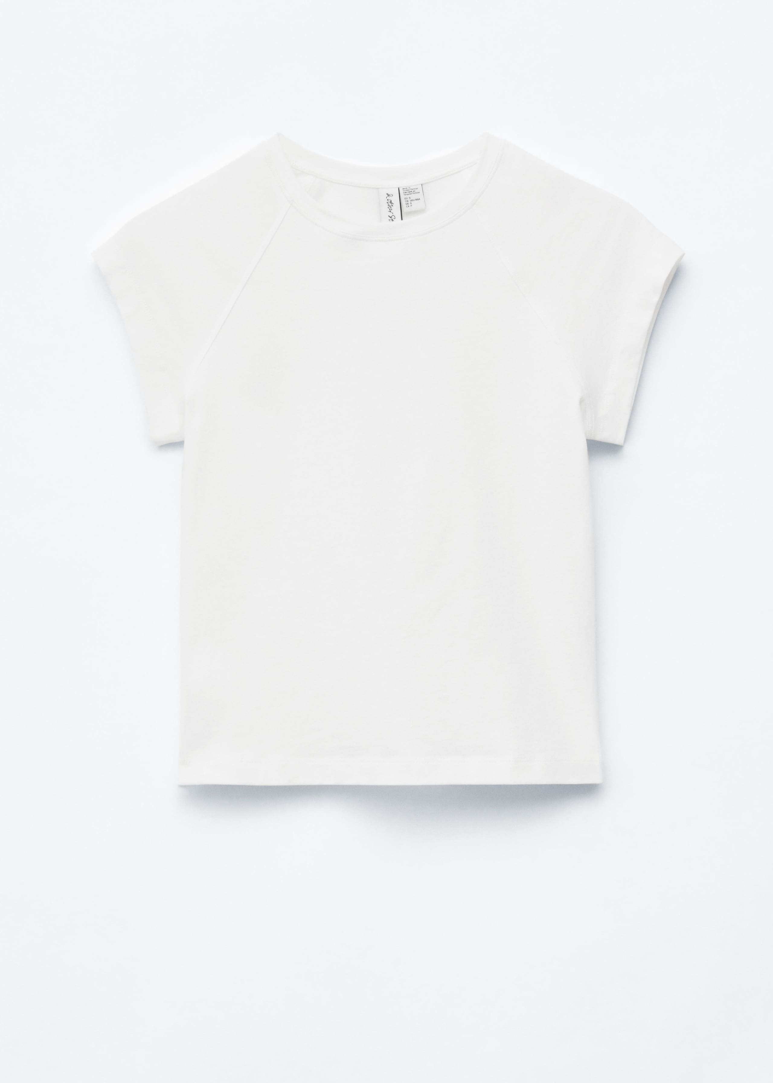 Eng anliegendes Jersey-T-Shirt - Weiß - Stillleben