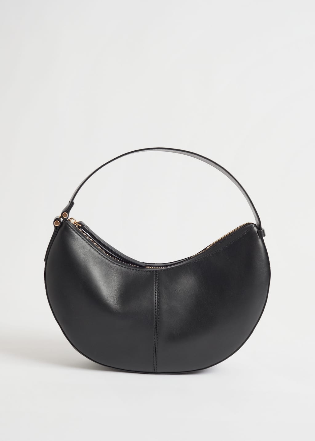 SmallRoundedLeatherHandbag