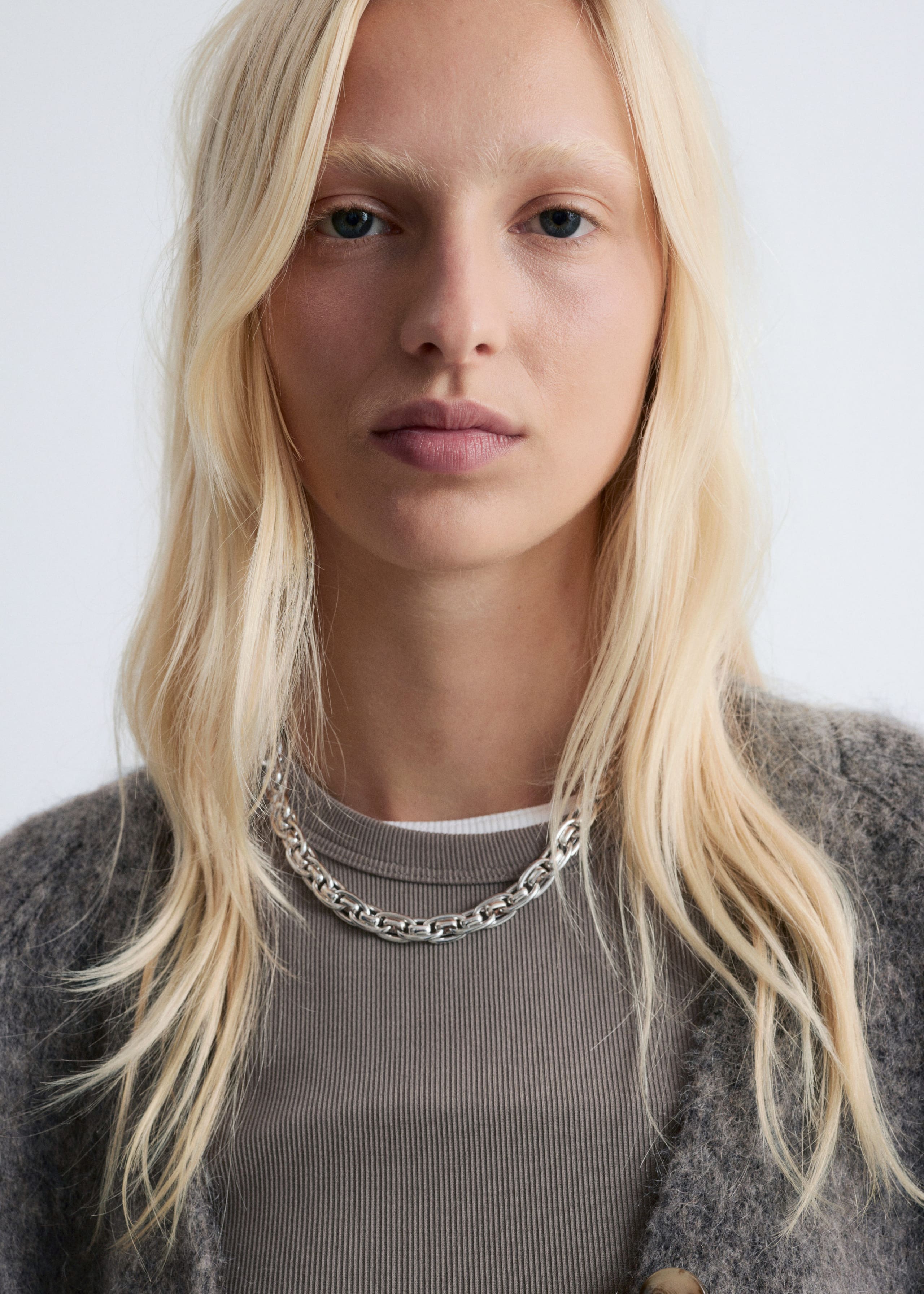 Image of Lange Strickjacke aus Mohair-Mix