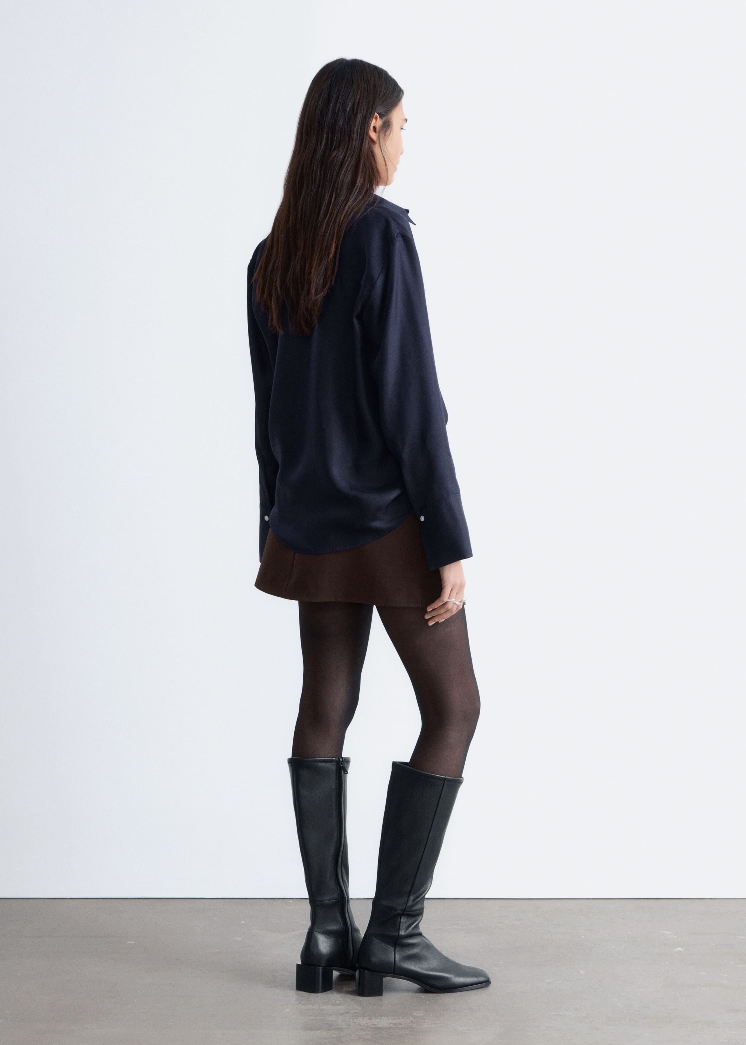 Image of Relaxed Silk Shirt