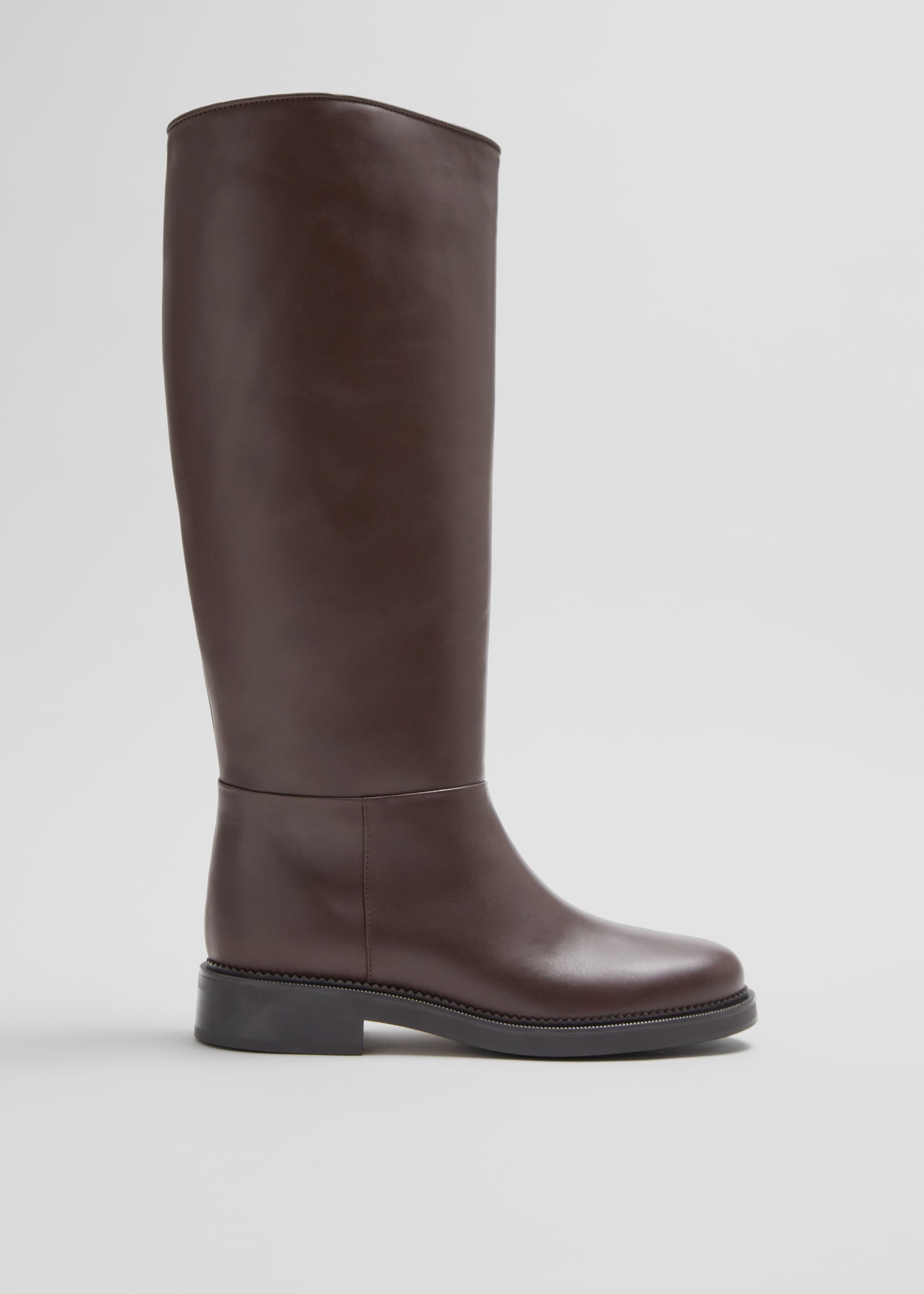 Se større billede: Ridestøvler i læder - Brun - DAME | H&M DK 1