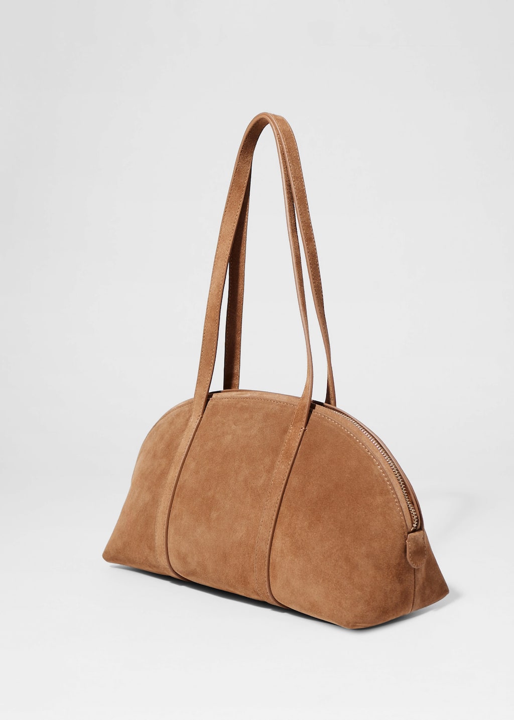 Image of Suede Bowling Bag
