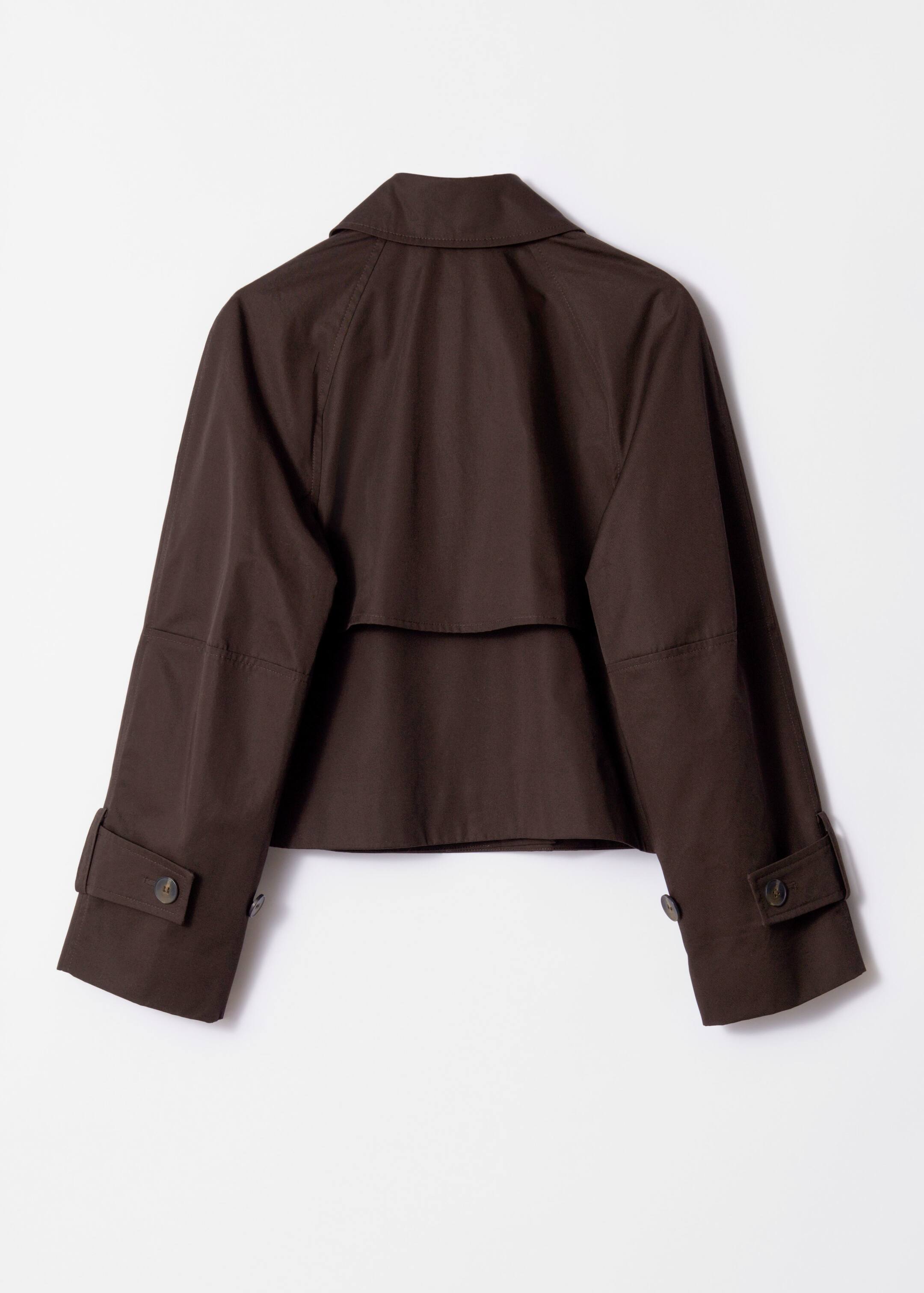 Agrandir l'image: Veste courte d’inspiration trench-coat - Marron foncé - FEMME | H&M FR 2