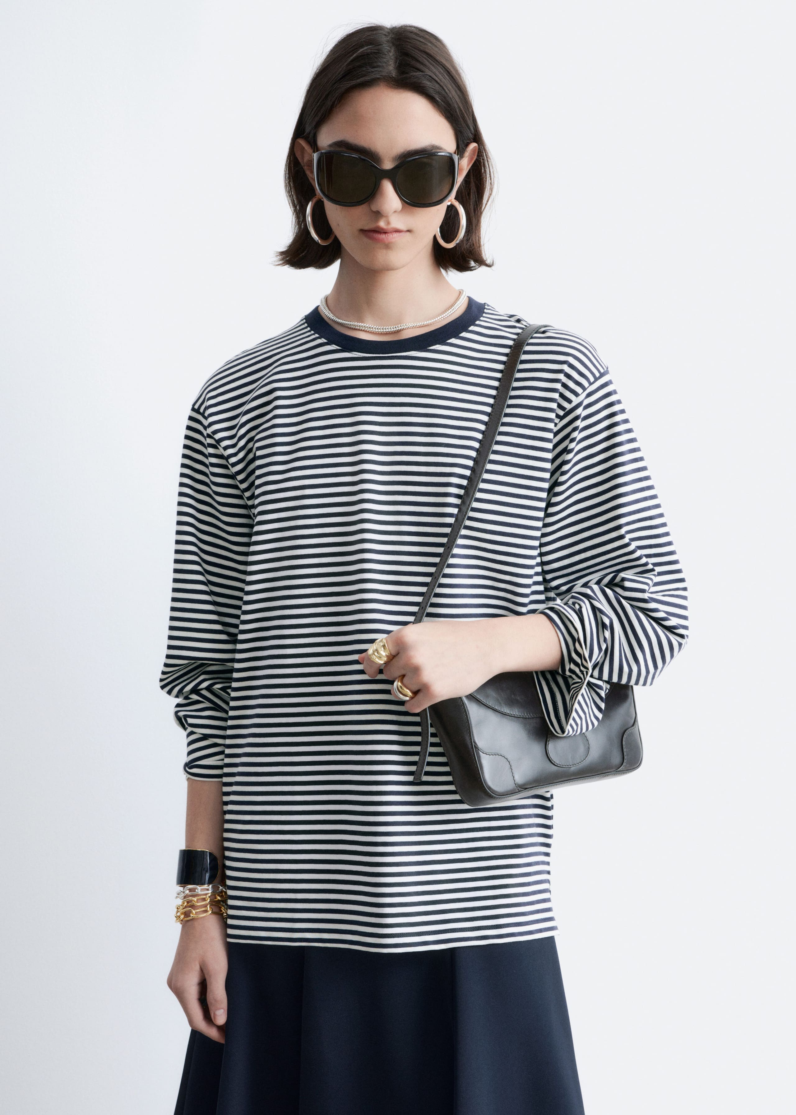 Image of Maglia in jersey a maniche lunghe