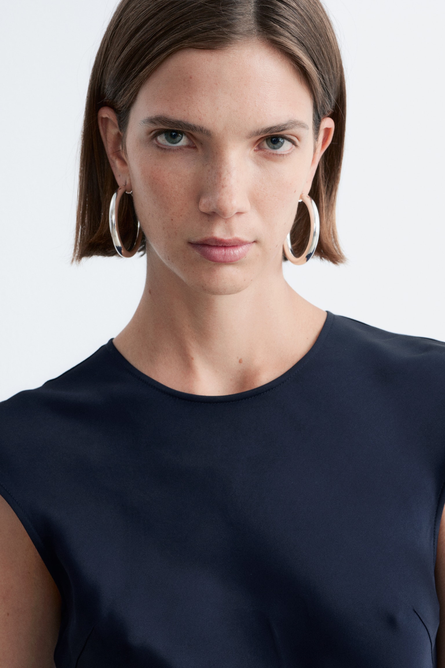 שמלת מקסי סאטן צמודה - 6