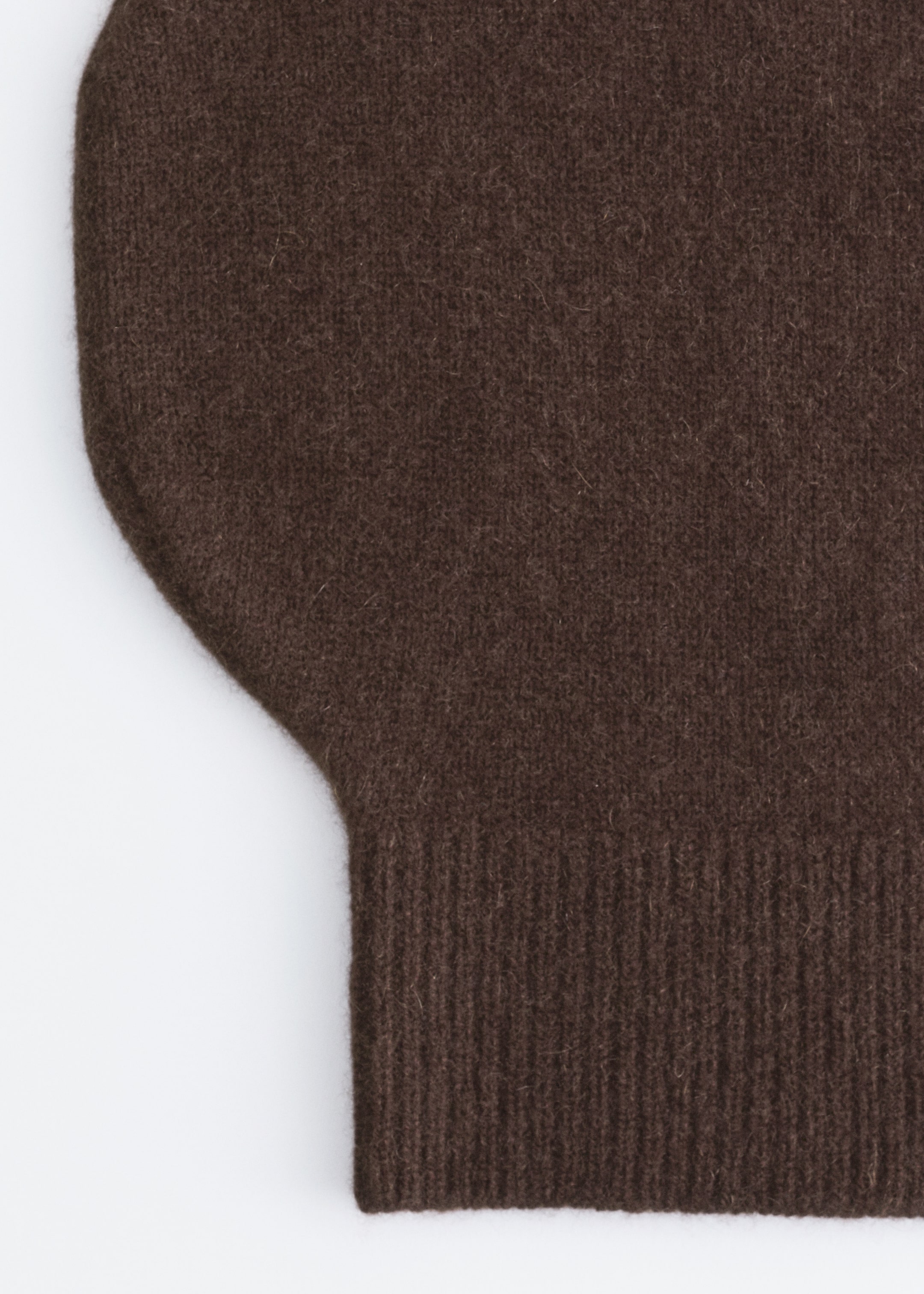 View larger image: Fitted Cashmere Hood - Dark Brown - Ladies | H&M GB 3