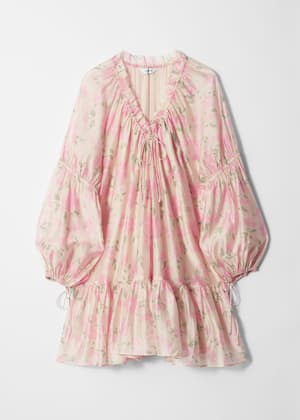 Beige/Pink Floral