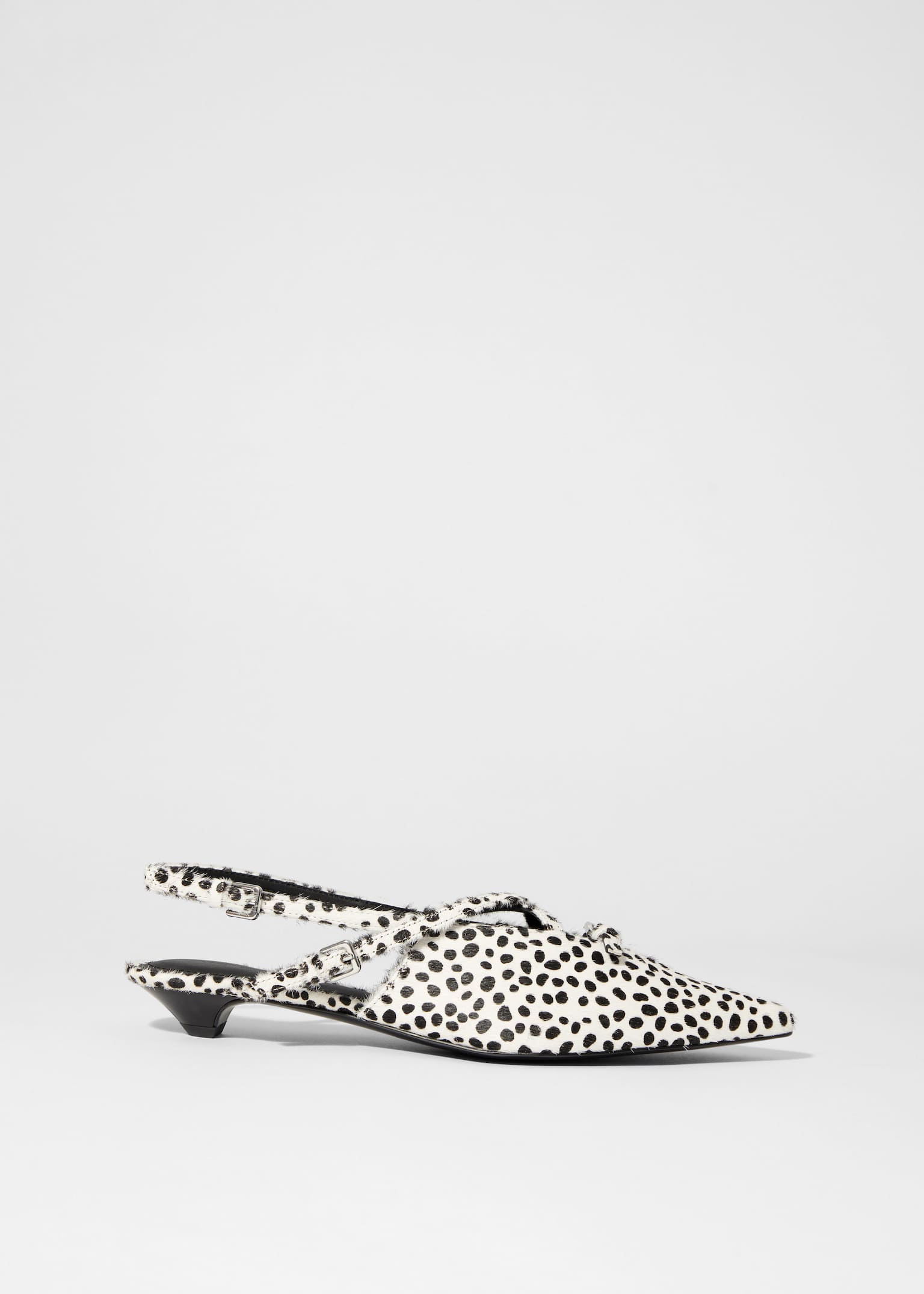 Μπαλαρίνες Slingback με Λουράκια και Αγκράφα - Dalmatian print/Κόκκινο - 4