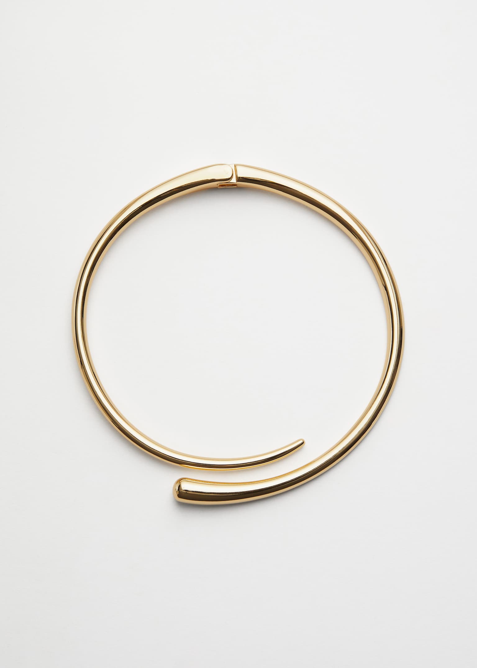 Sculptural Choker Necklace - Gold - 2