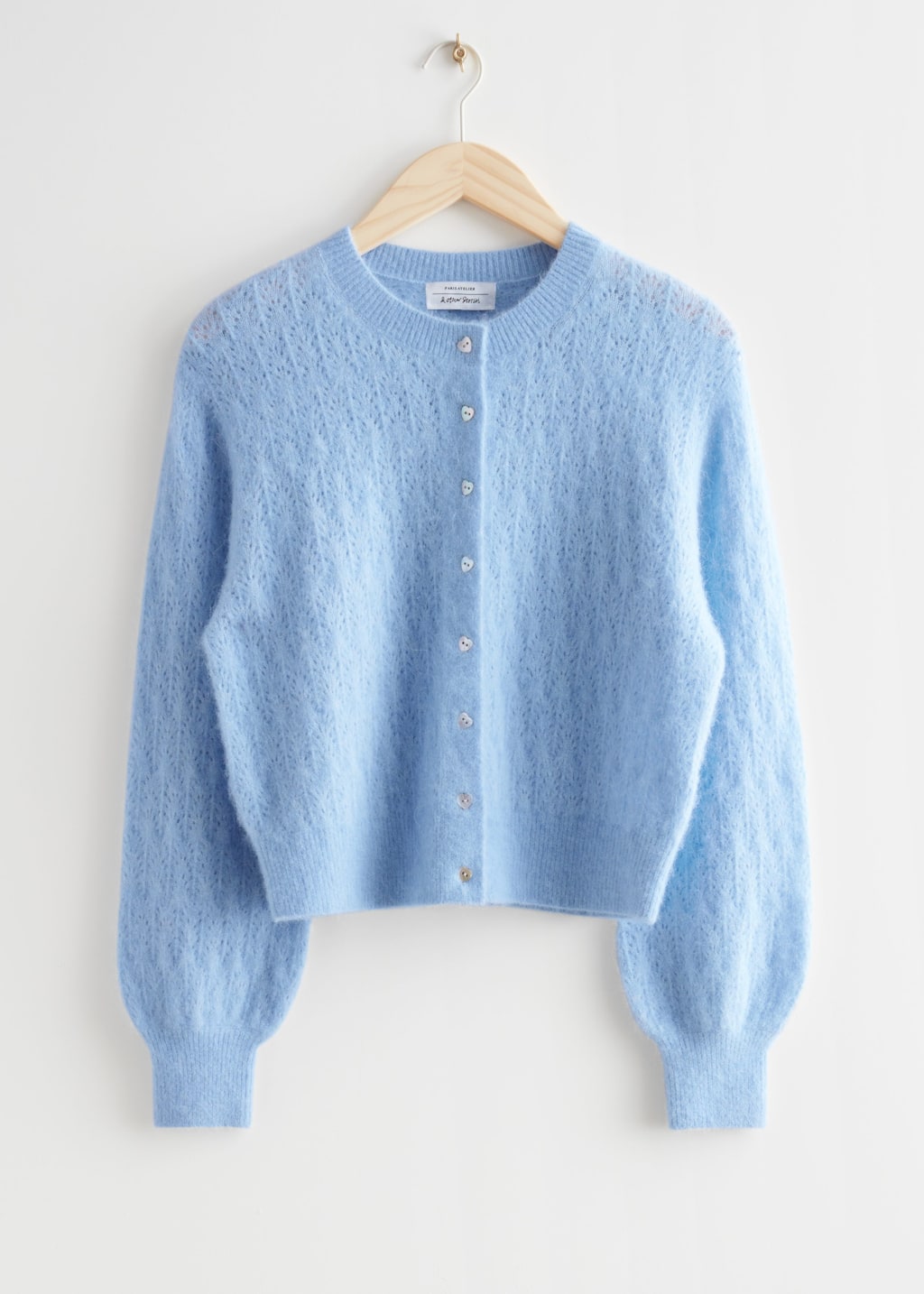Heart Button Knit Cardigan - Cream - Still Life